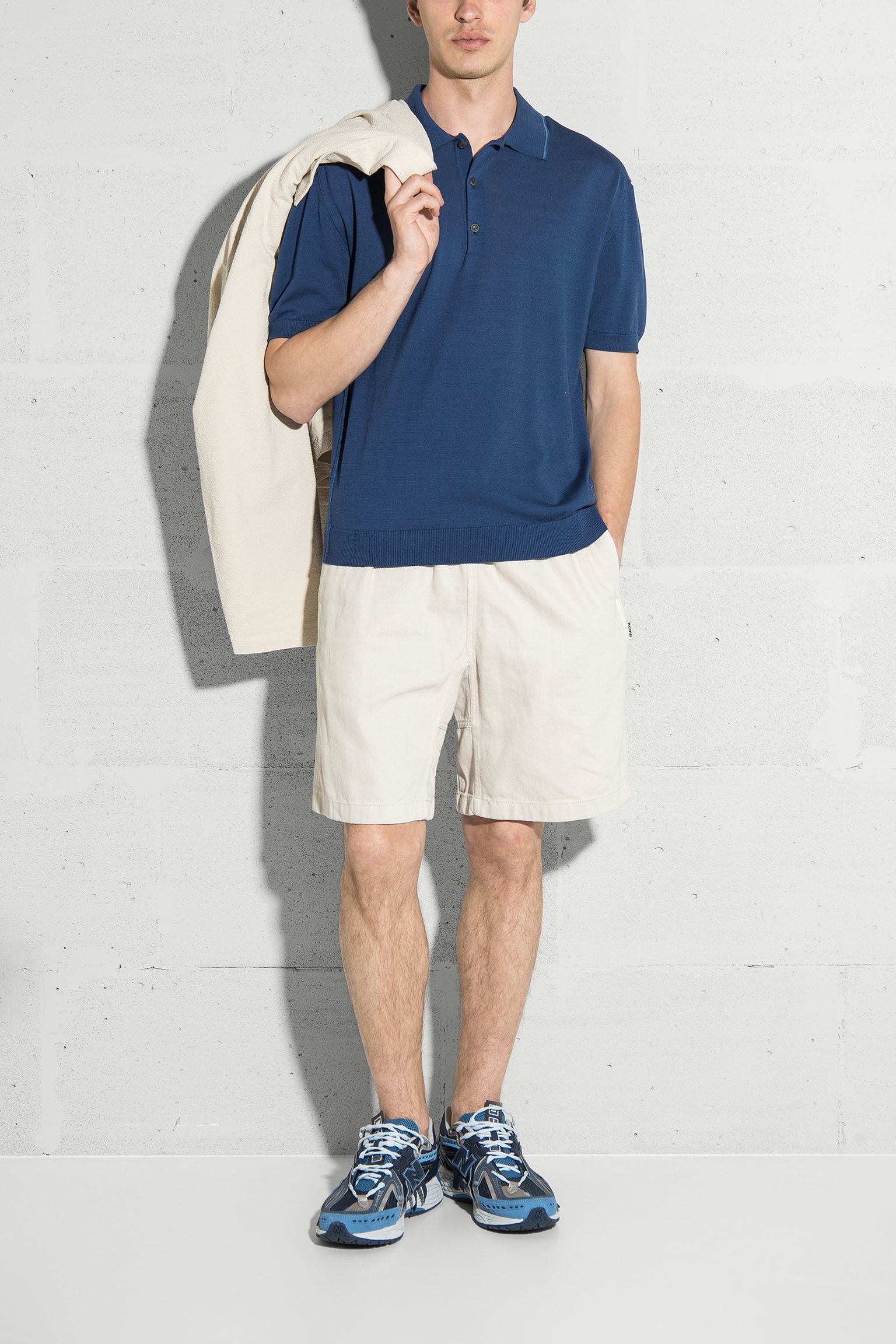 Поло BUTTONED KNIT