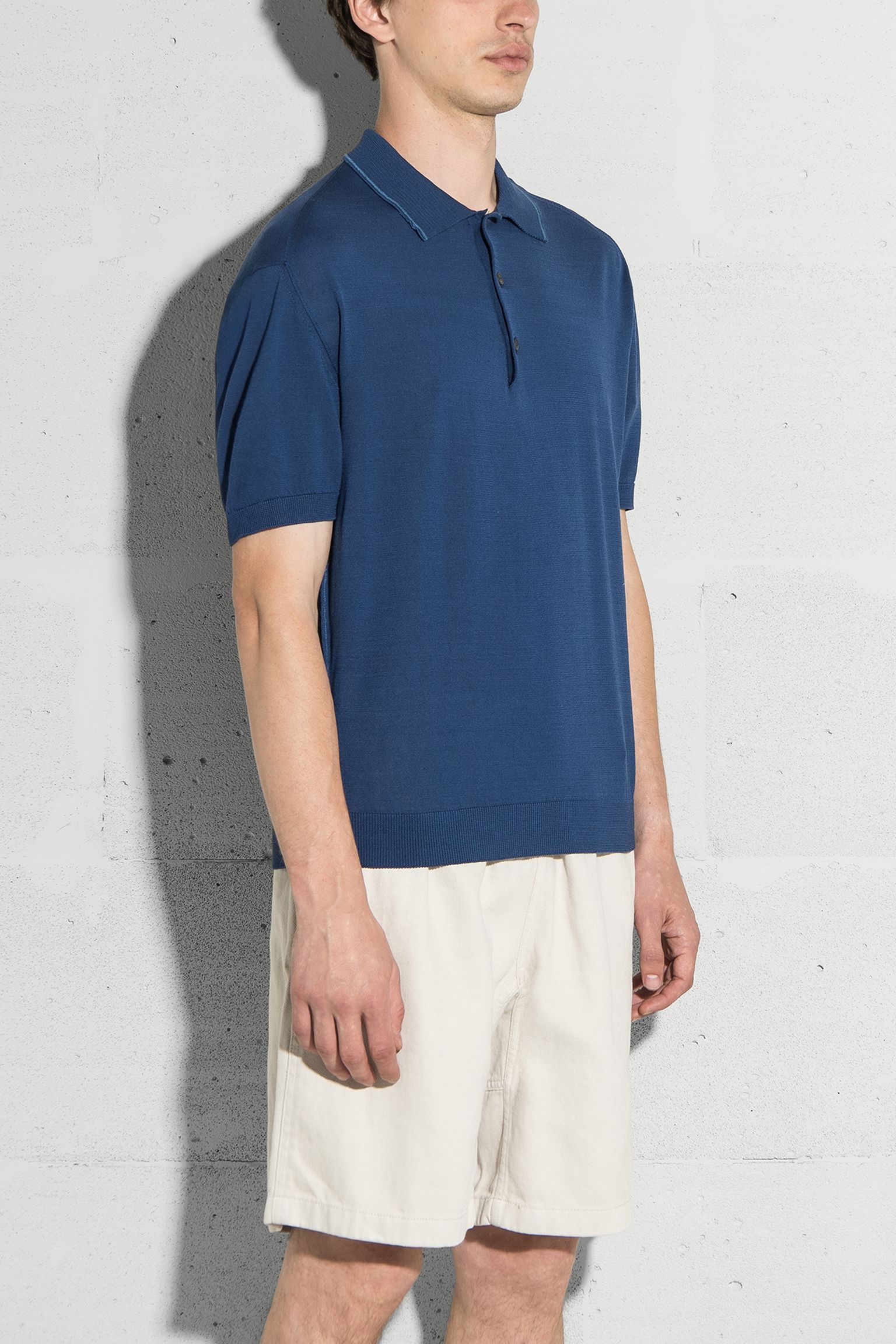 Поло BUTTONED KNIT