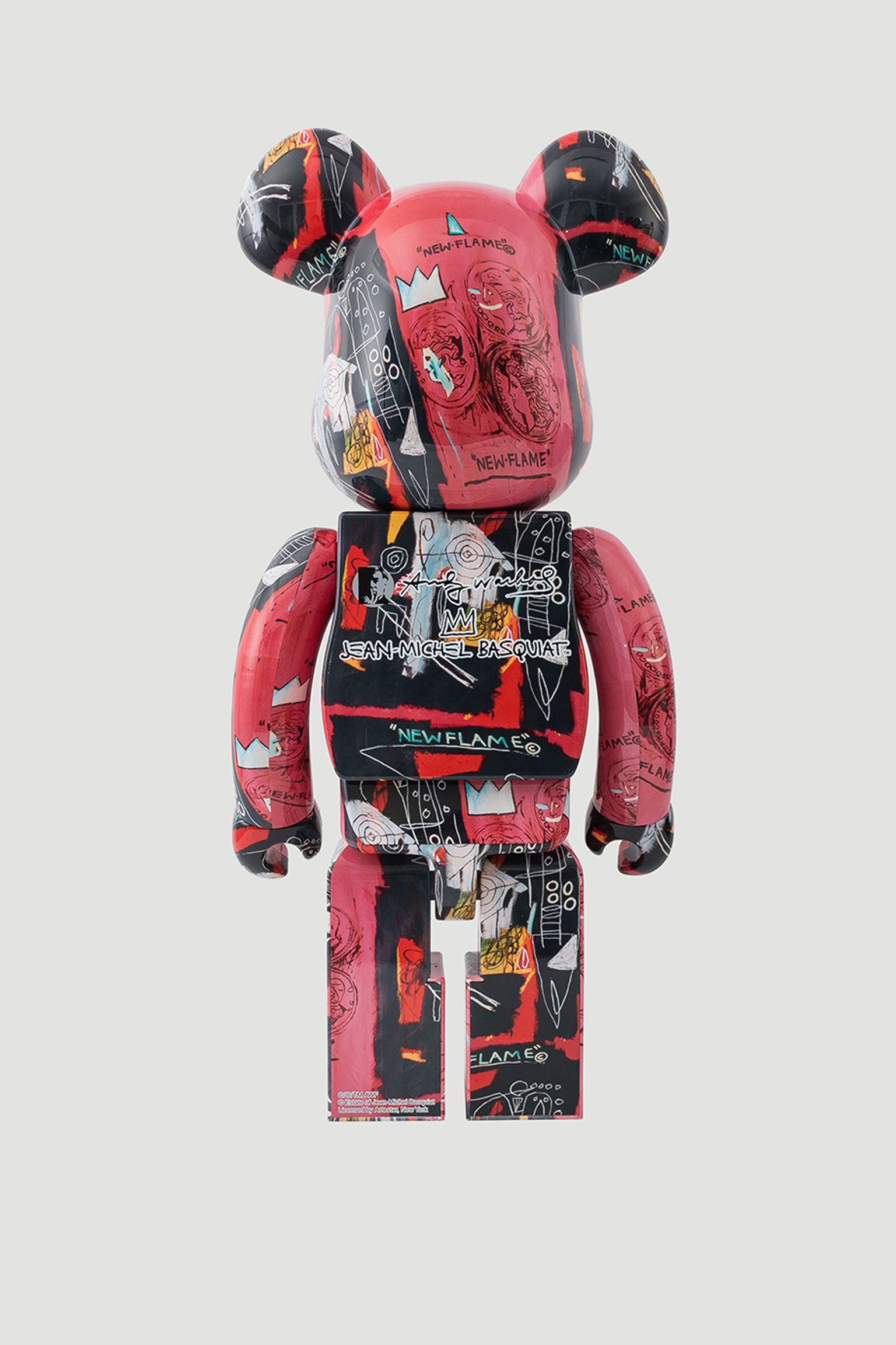 Іграшка BEARBRICK Andy Warhol x Jean-Michel Basquiat 1