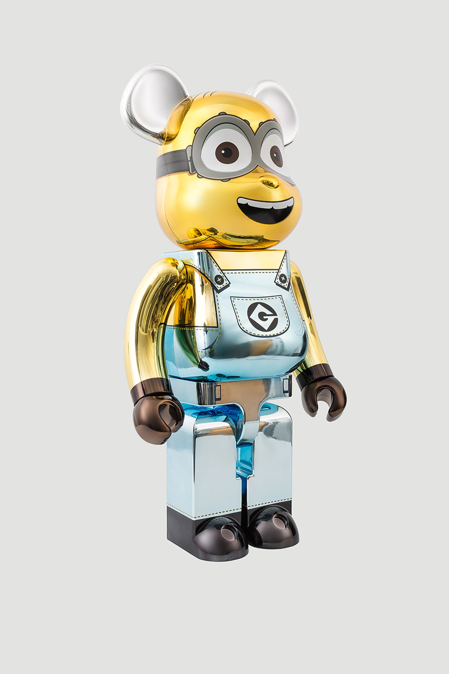 Іграшка BEARBRICK Dave Minion Chrome