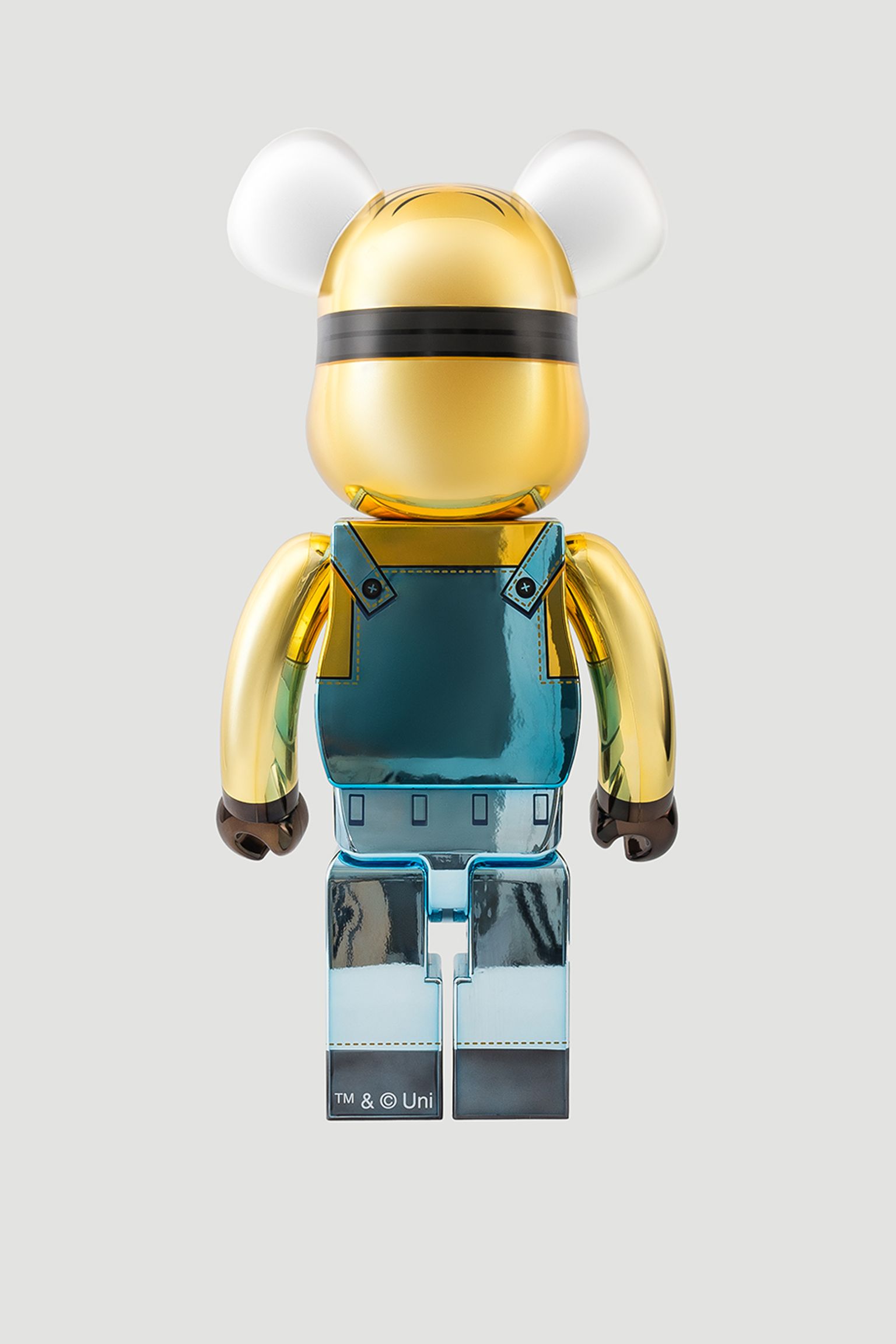 Іграшка BEARBRICK Dave Minion Chrome