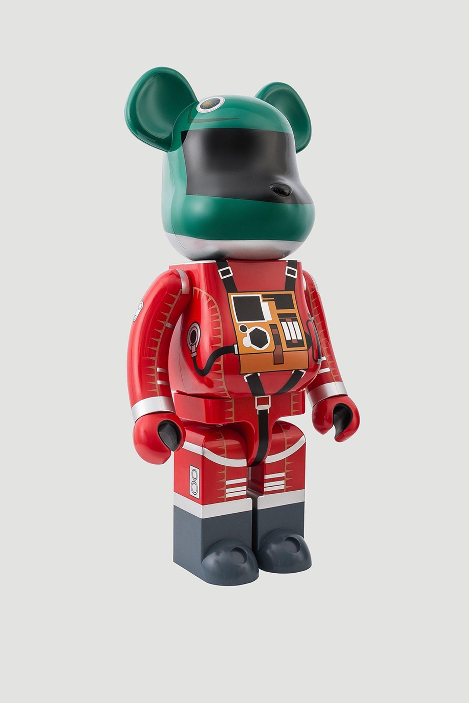 Іграшка BEARBRICK Space Suit Green Helmet &Orange suit ver