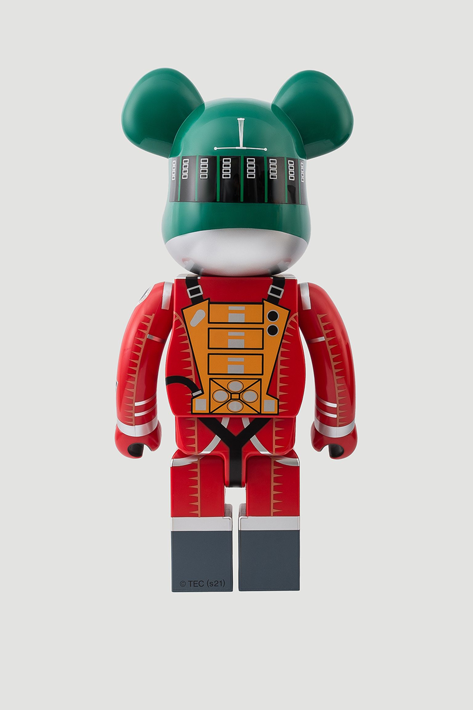 Іграшка BEARBRICK Space Suit Green Helmet &Orange suit ver