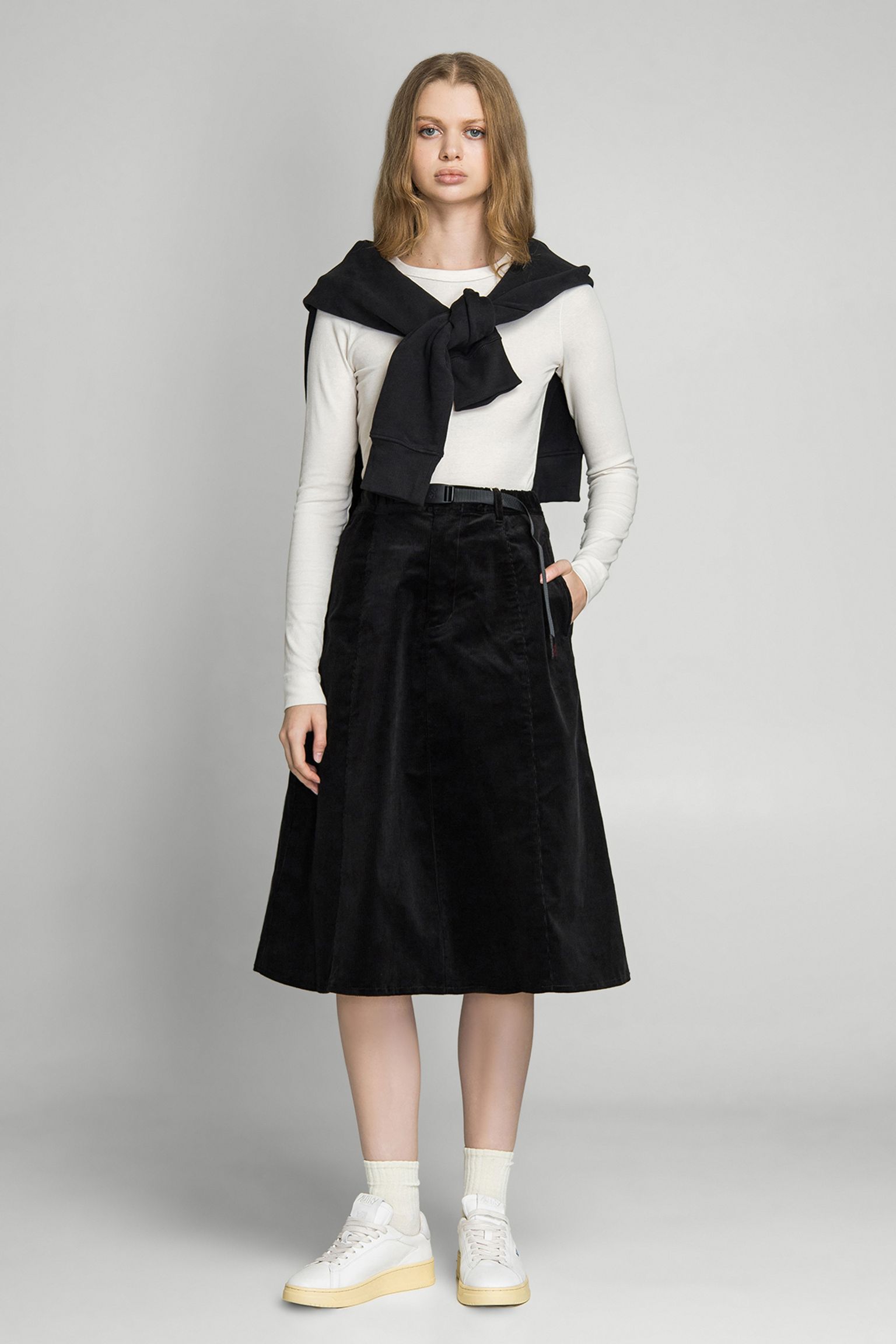 Юбка PANELED MIDI SKIRT