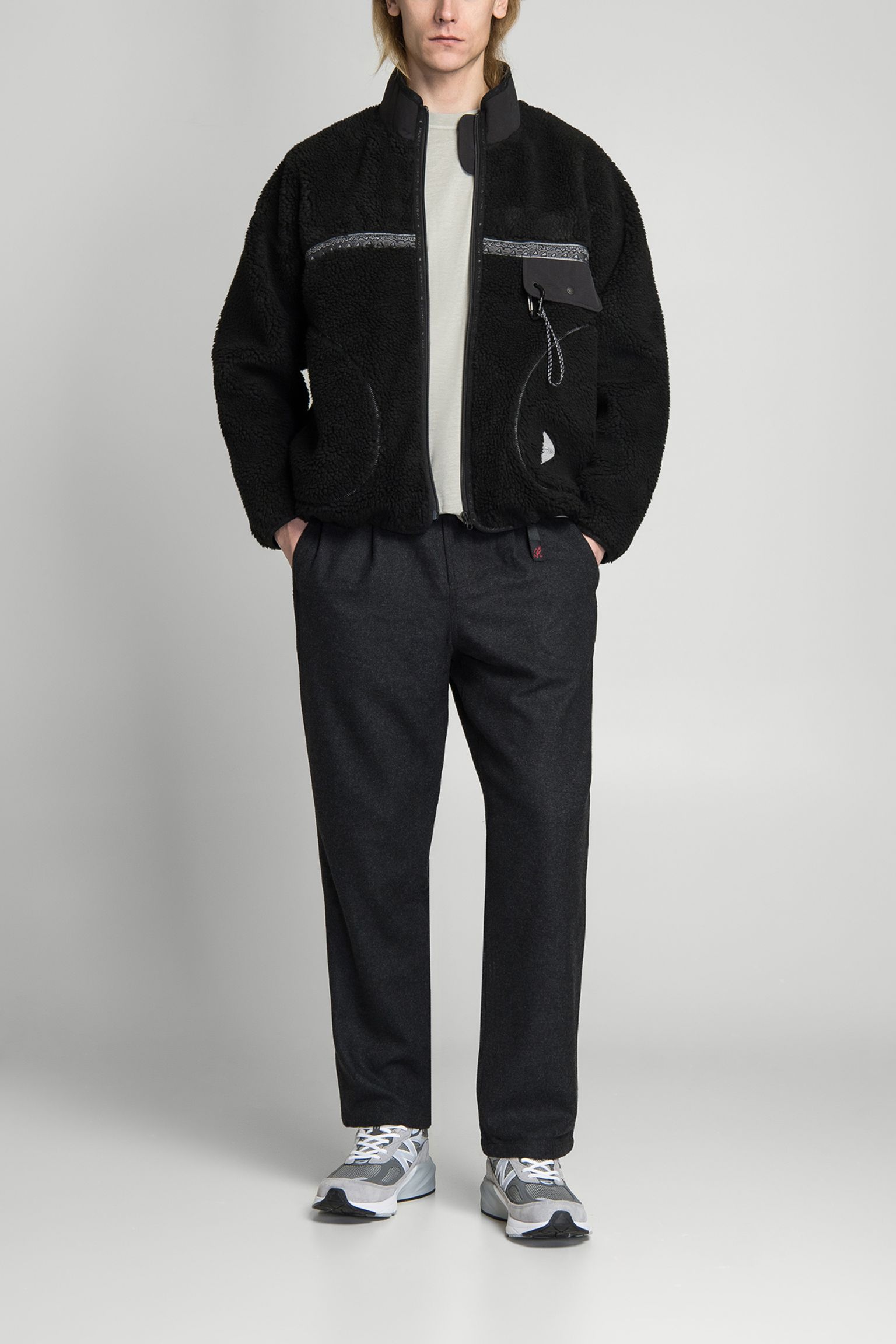 Брюки WOOL RELAXED PLEATED TROUSER