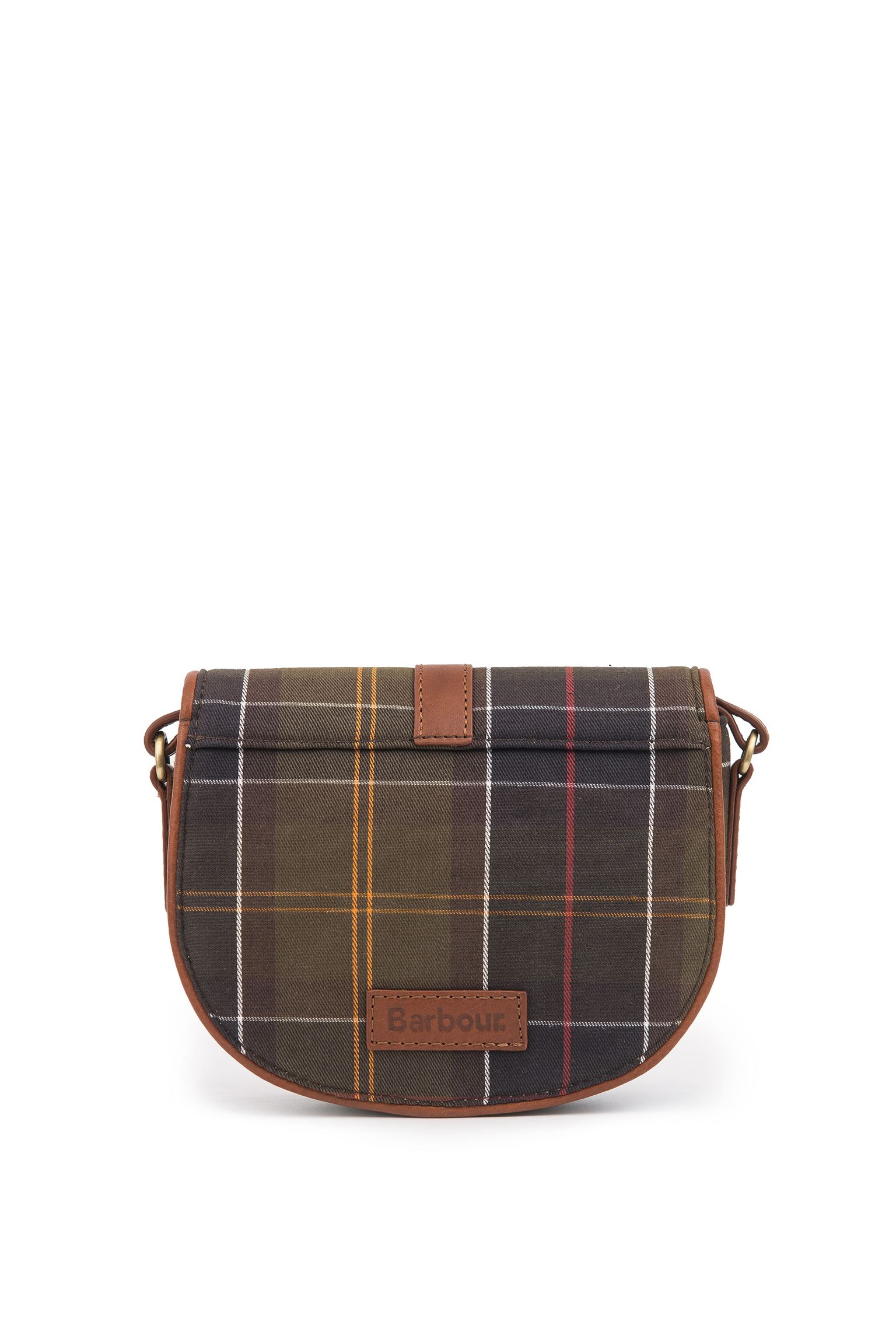 Сумка KATRINE TARTAN LEATHER SADDLE BAG