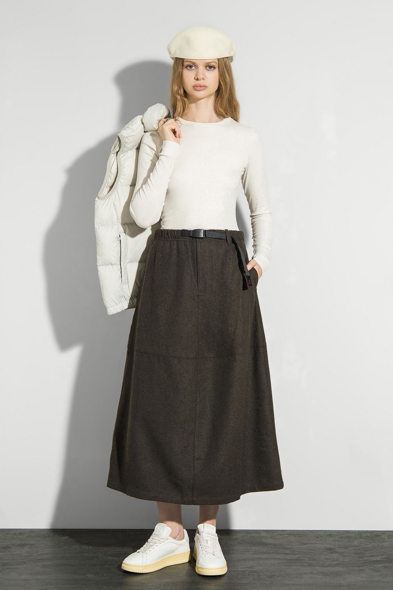 Спідниця WOOL PANELED SKIRT