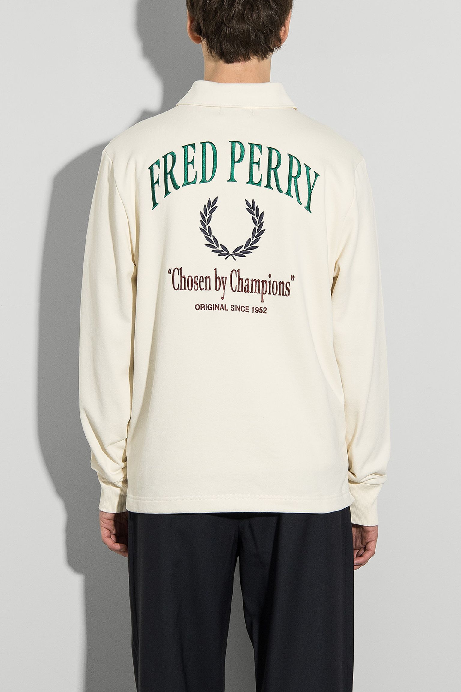 Стильні Поло з довгим рукавом EMBROIDERED CHAMPION COLLARED