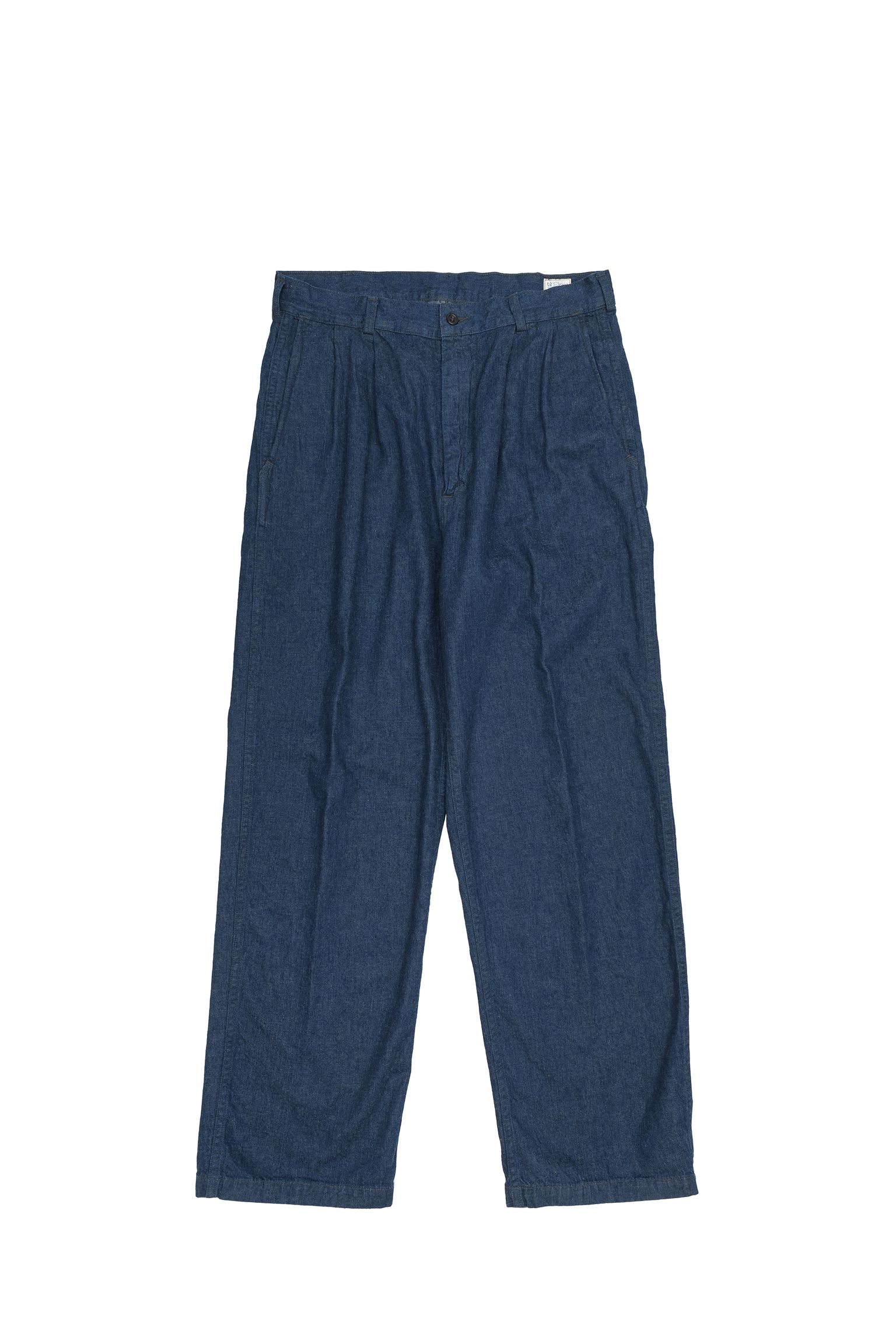 Брюки TWO TUCK DENIM WIDE TROUSER