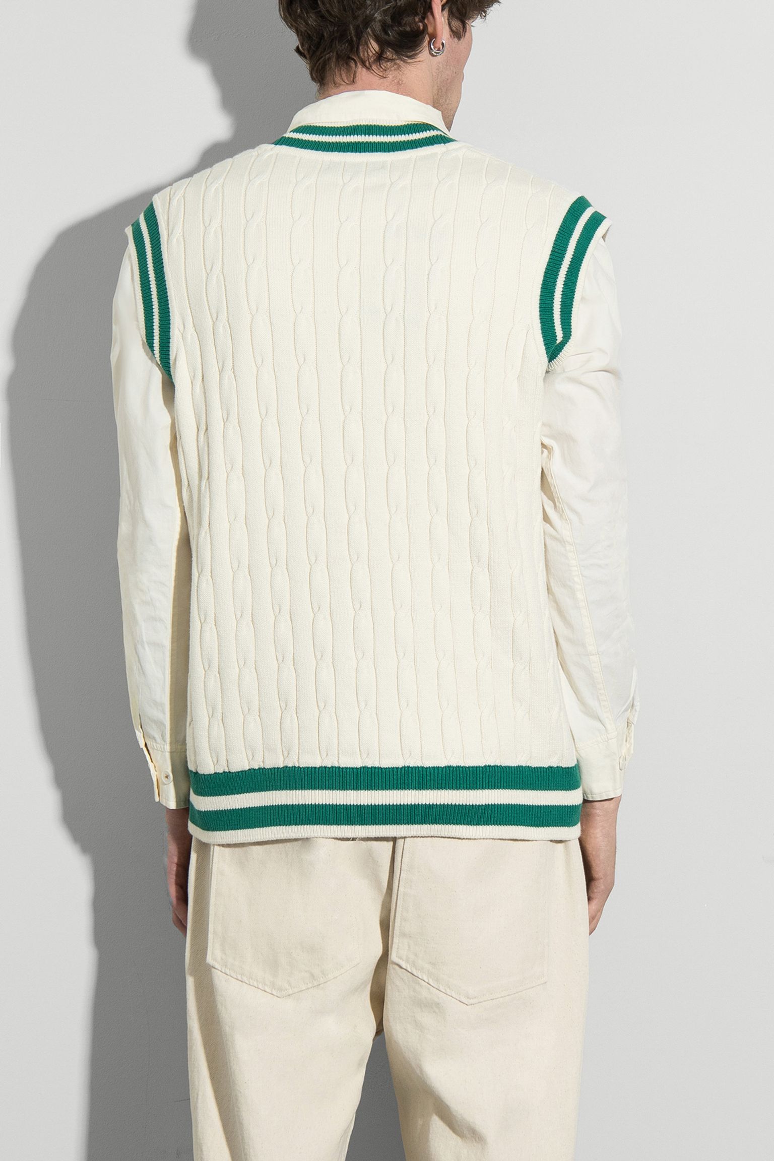 Стильні Жилет CABLE KNIT TENNNIS