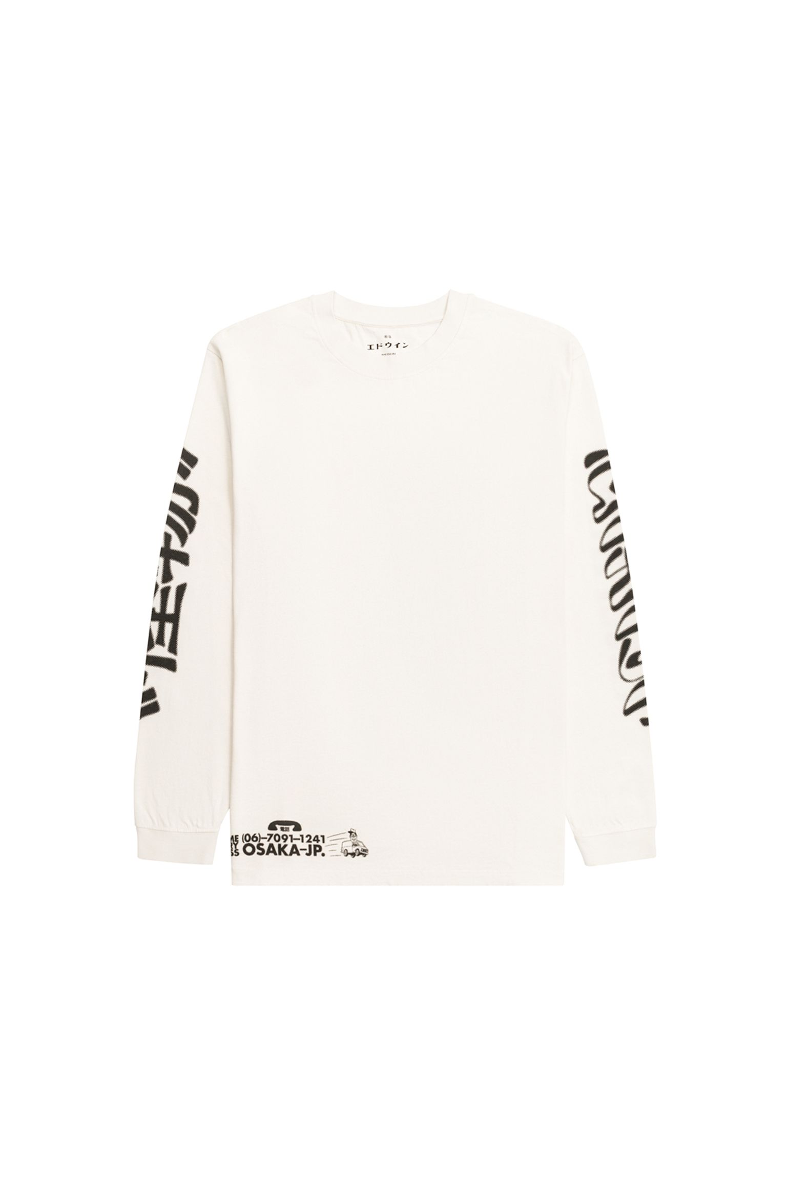Лонгслив Kaibutsu Izakaya garment washed купить