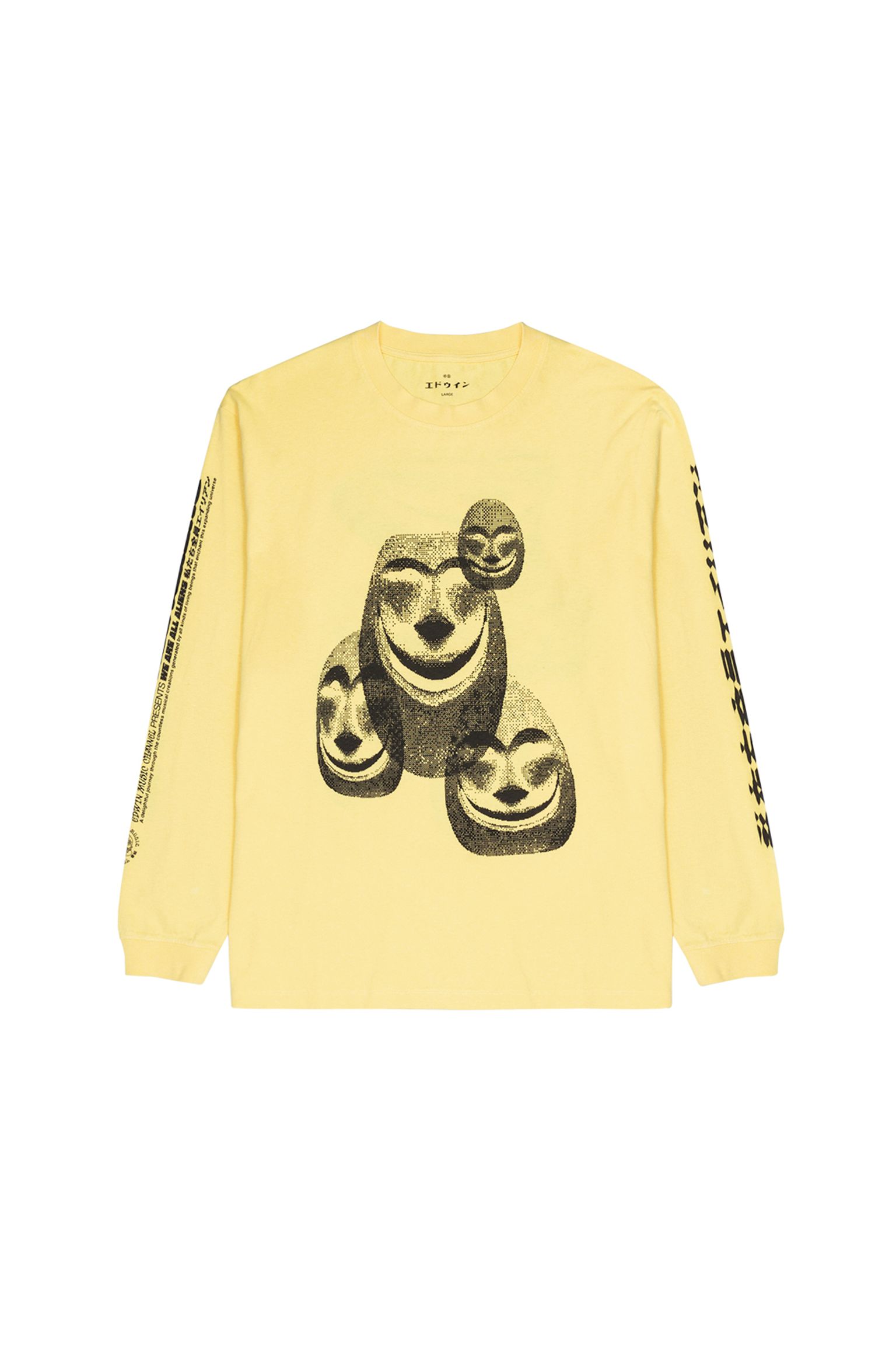 Лонгслив We Are All Aliens garment washed купить