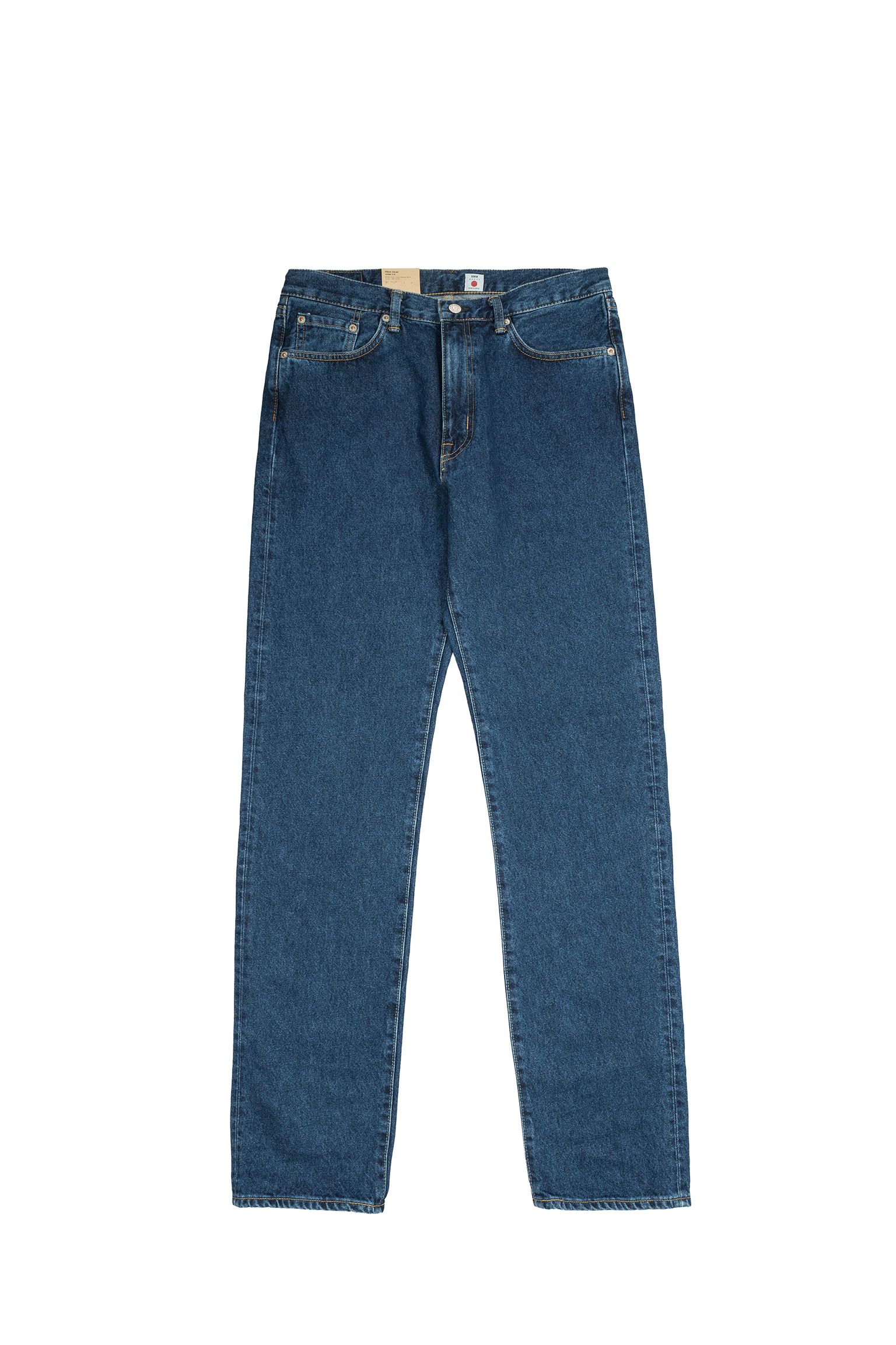 Джинси Straight Kaihara Pure Indigo Blue mid used 12.5oz купити
