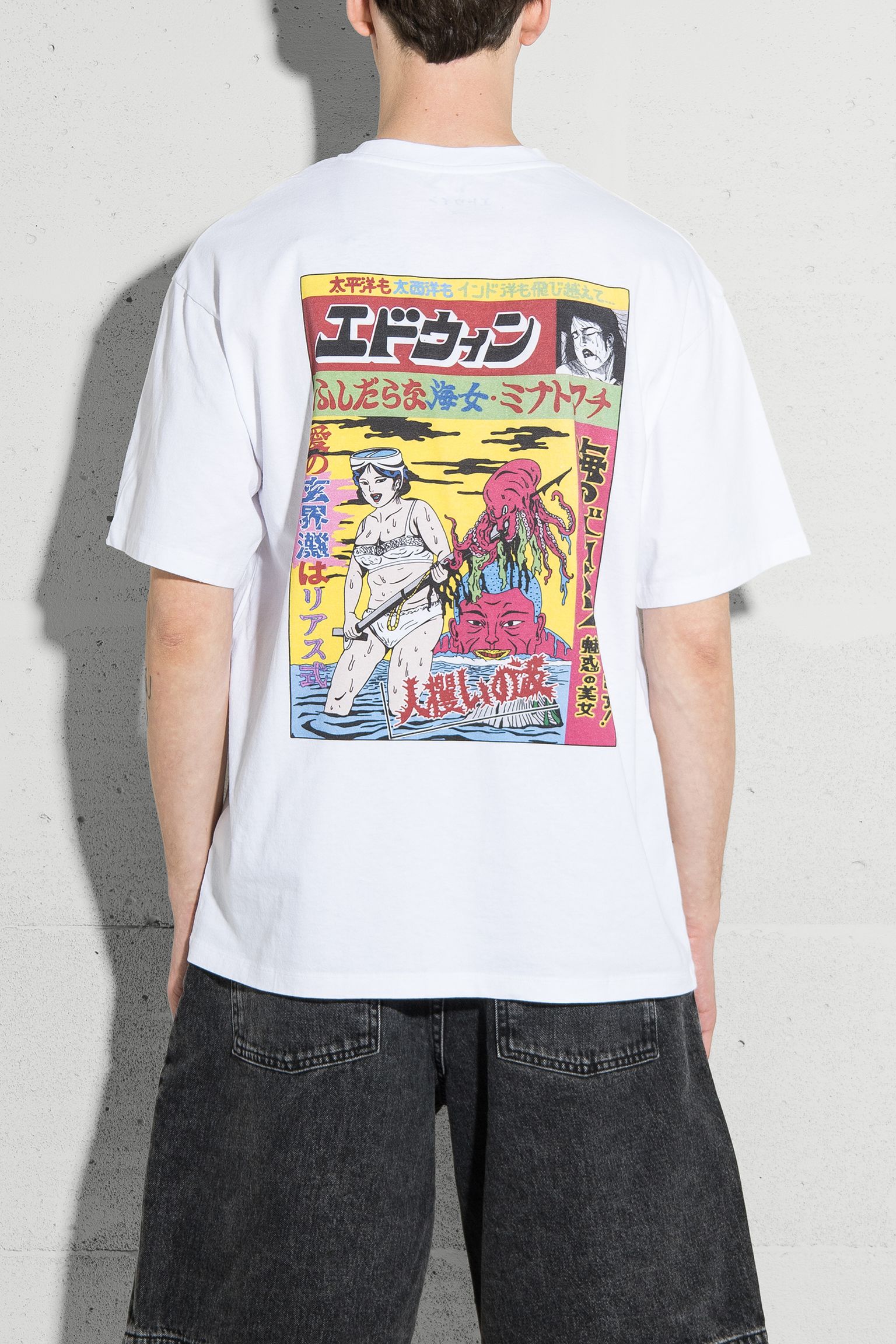 Стильные Футболка Kouichi Matsuda White garment washed