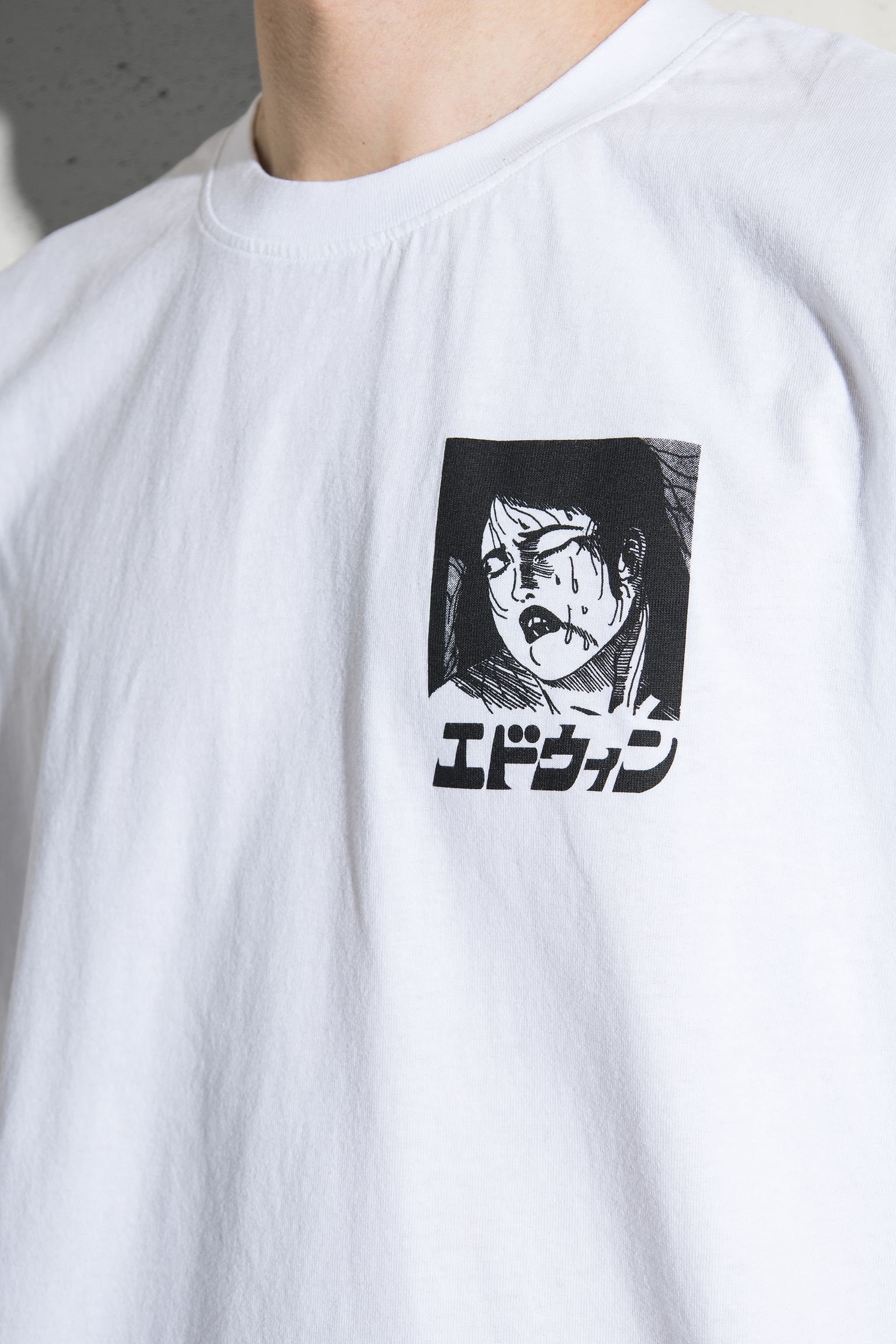 Широкий выбор Футболка Kouichi Matsuda White garment washed