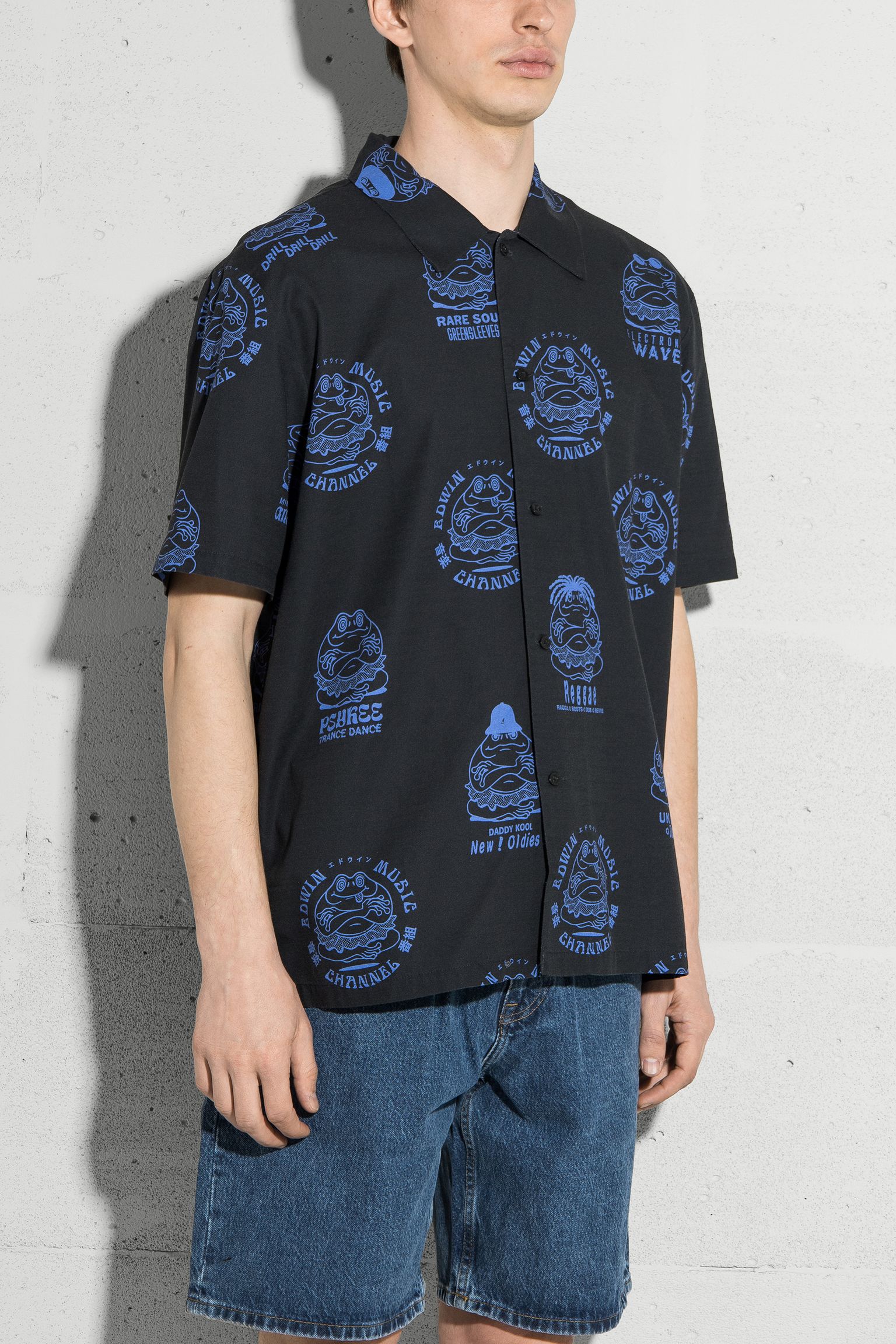 Рубашка с коротким рукавом EMC Crepe Multicolor garment washed с доставкой