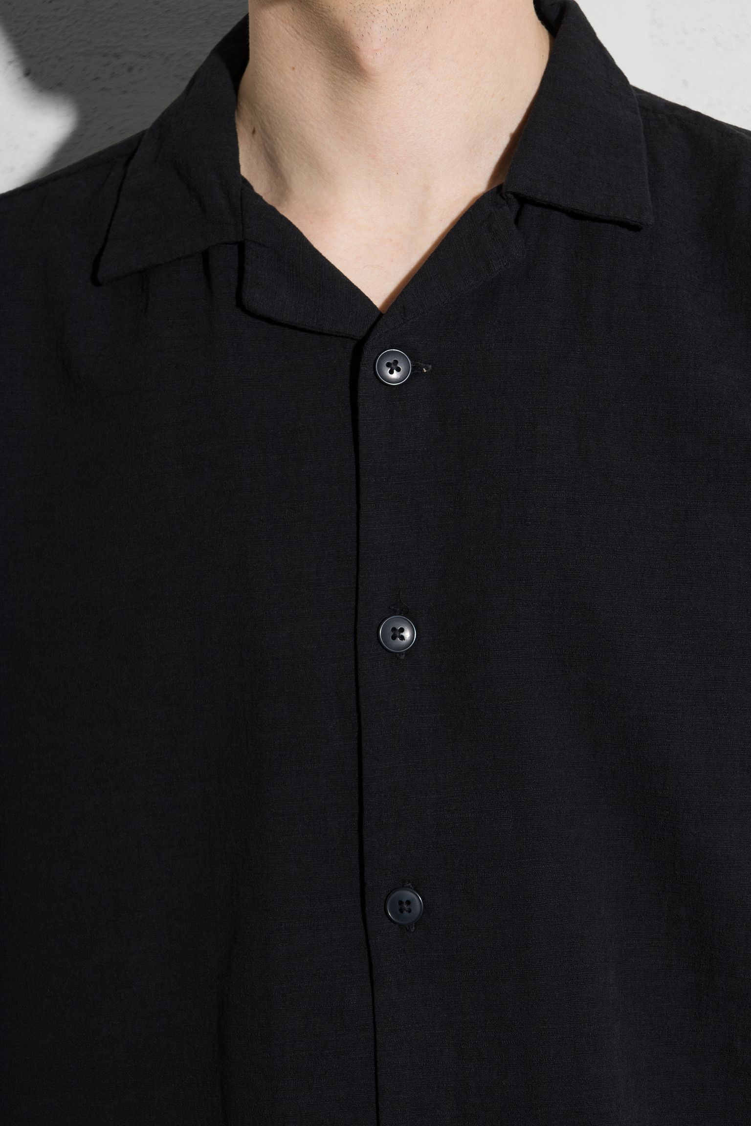 Широкий вибір Сорочка з коротким рукавом Gothic Black garment washed