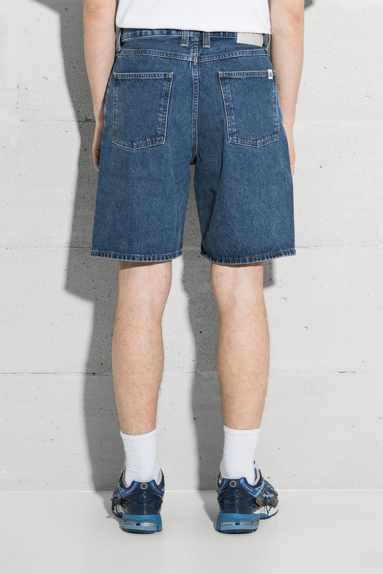 Шорты Tyrell Arctic Blue mid marble wash 14.6oz