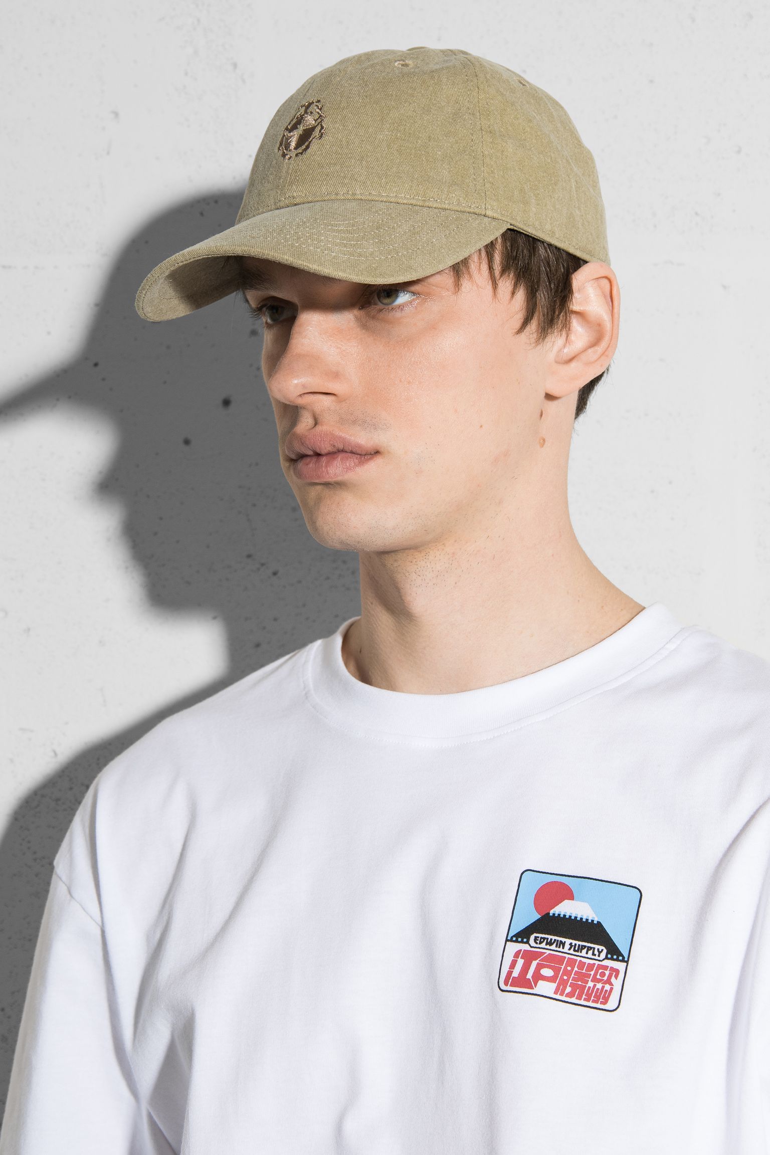Бейсболка Dusty Beige stone washed купити в Україні