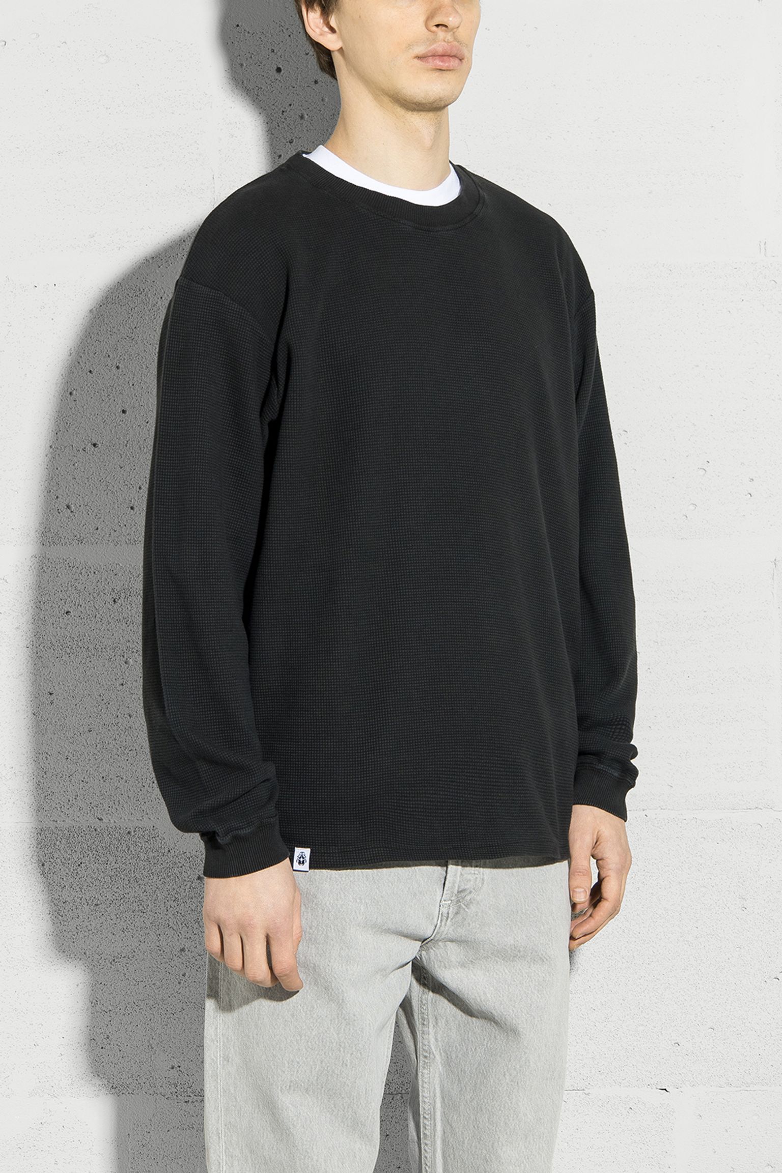 Лонгслів Waffle Dizzy garment dyed з доставкою