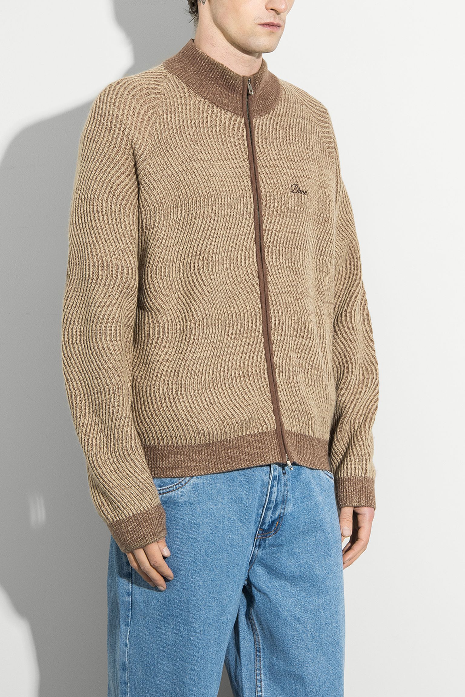 Кардиган Double Zipper Knit с доставкой