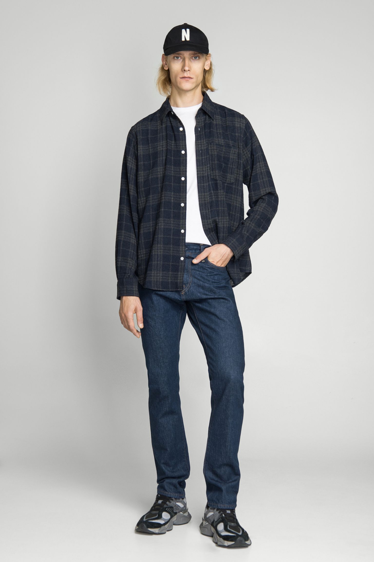 Рубашка Algot Relaxed Wool Check Shirt