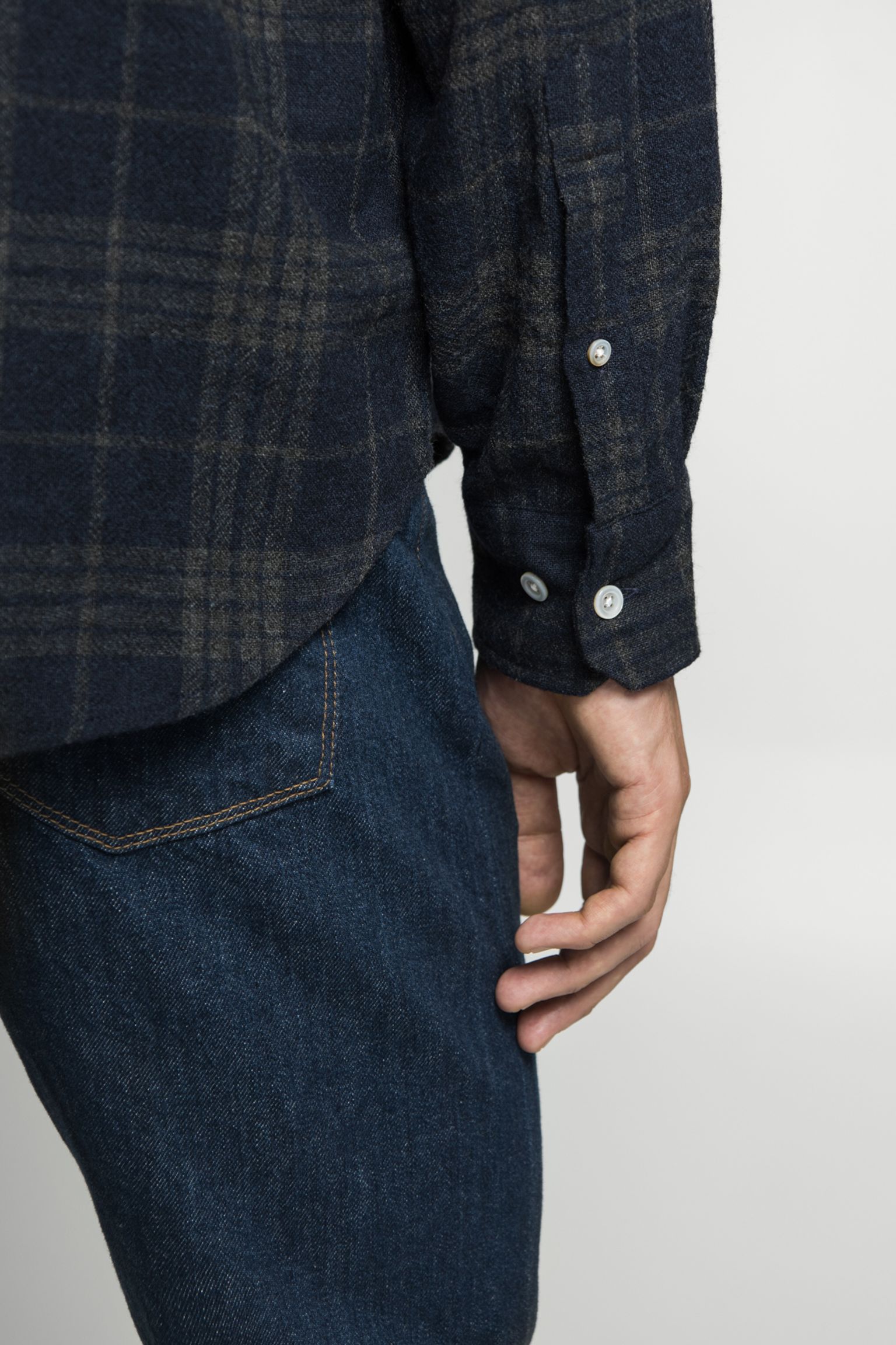 Рубашка Algot Relaxed Wool Check Shirt