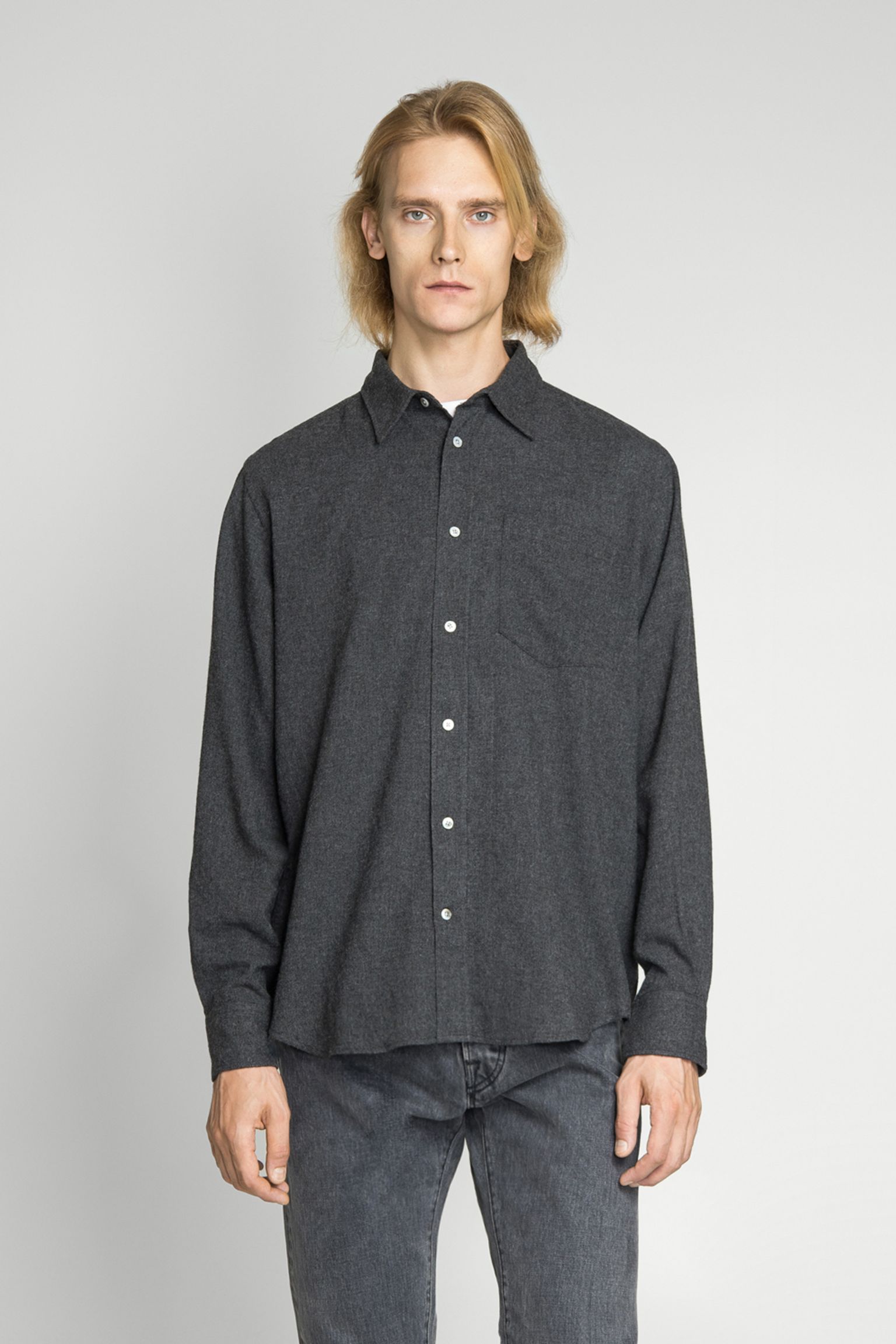 Рубашка Algot Relaxed Wool Shirt