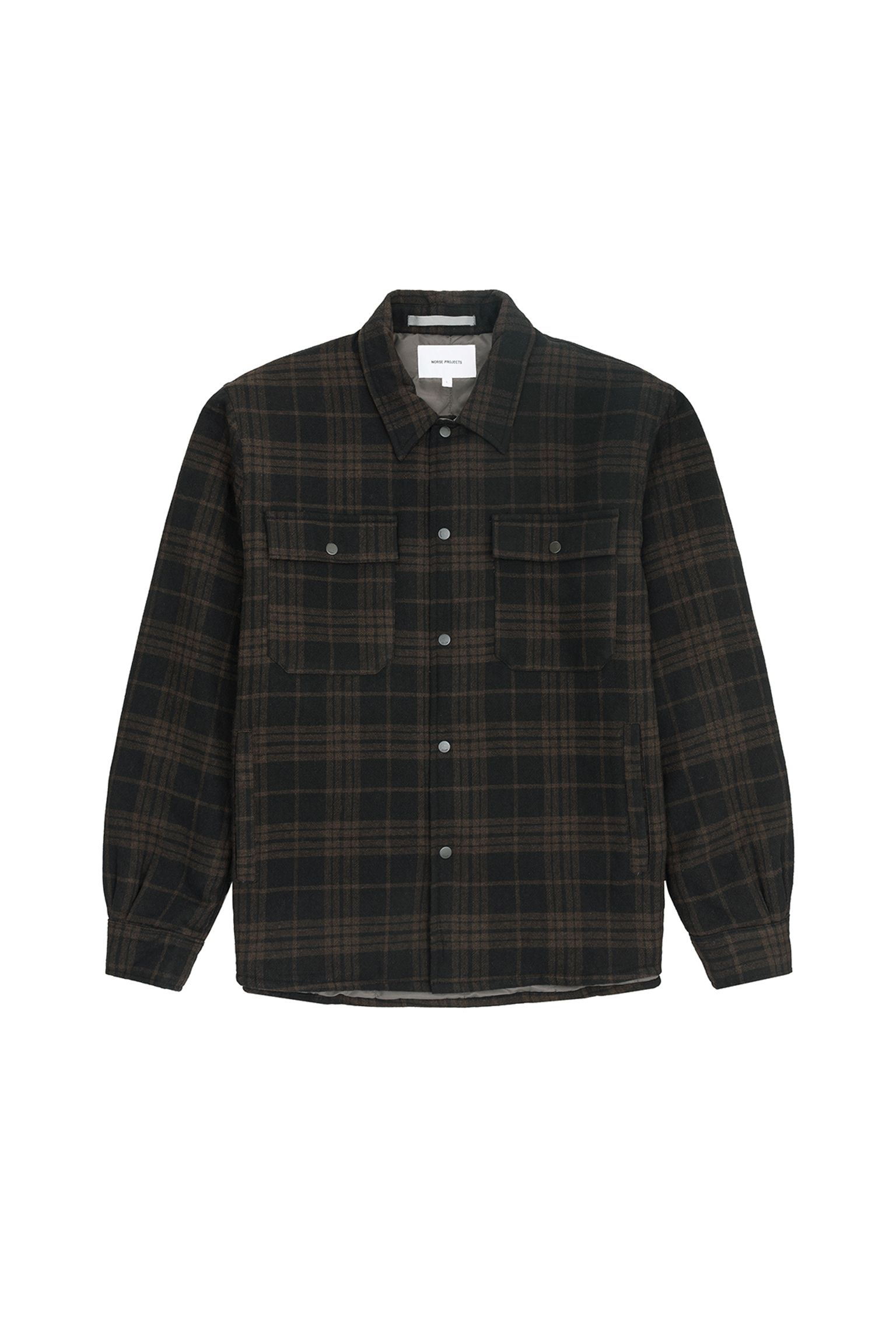 Овершот Hjalmer Insulated Wool Check Overshirt купити