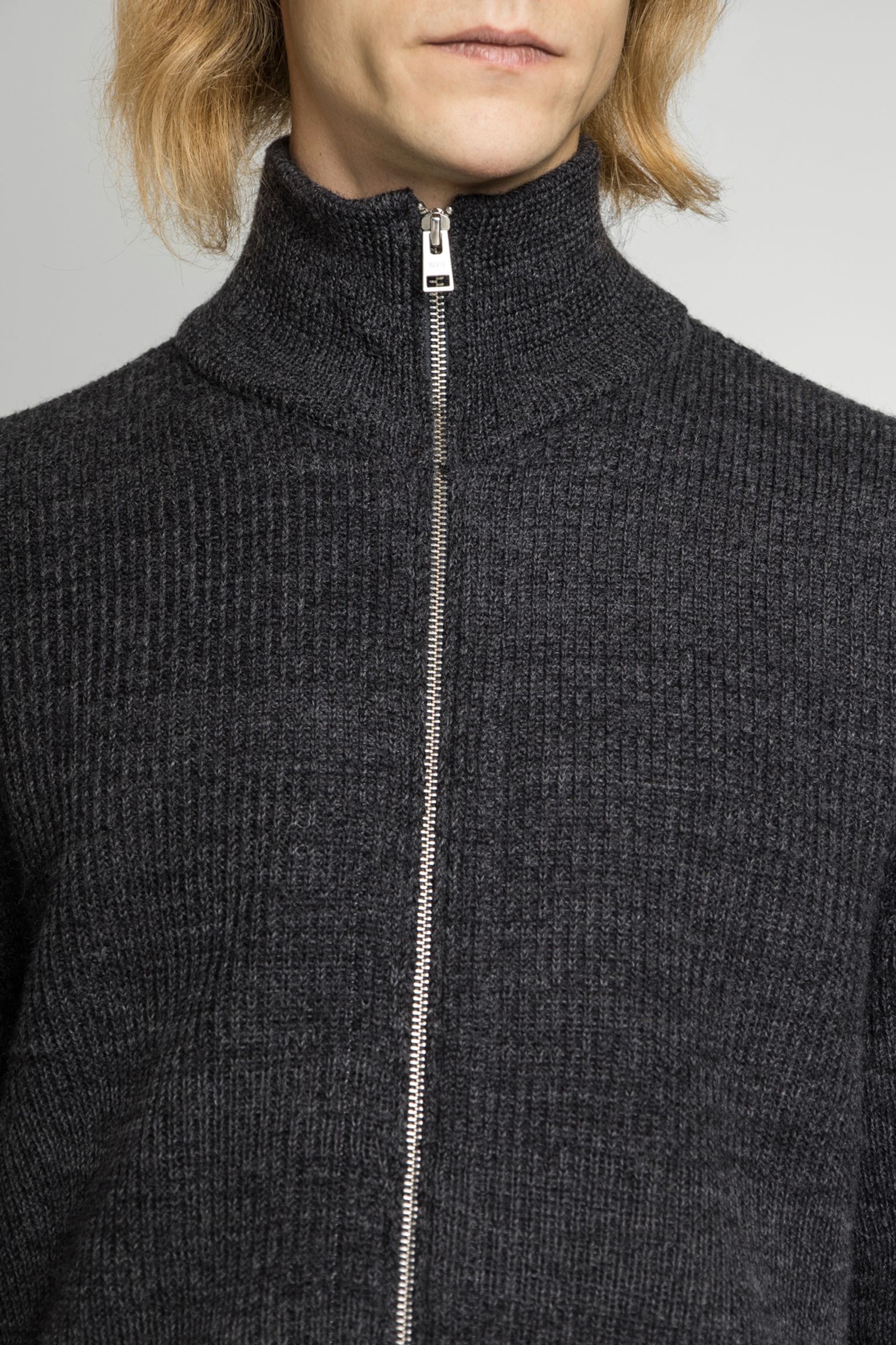 Кардиган Hagen Wool Cotton Rib Full Zip Jacket