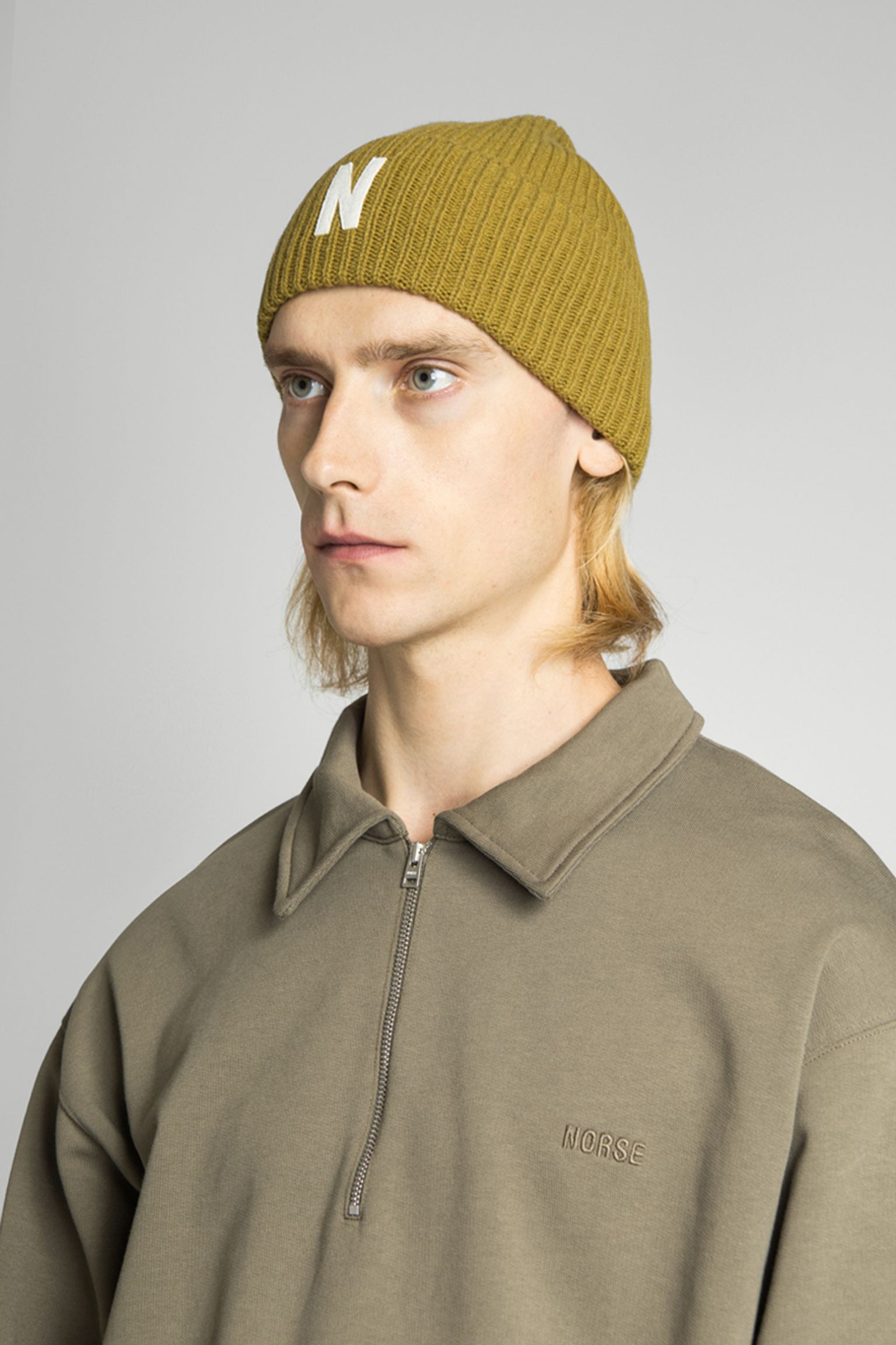 Шапка Merino Lambswool Rib N Logo Beanie