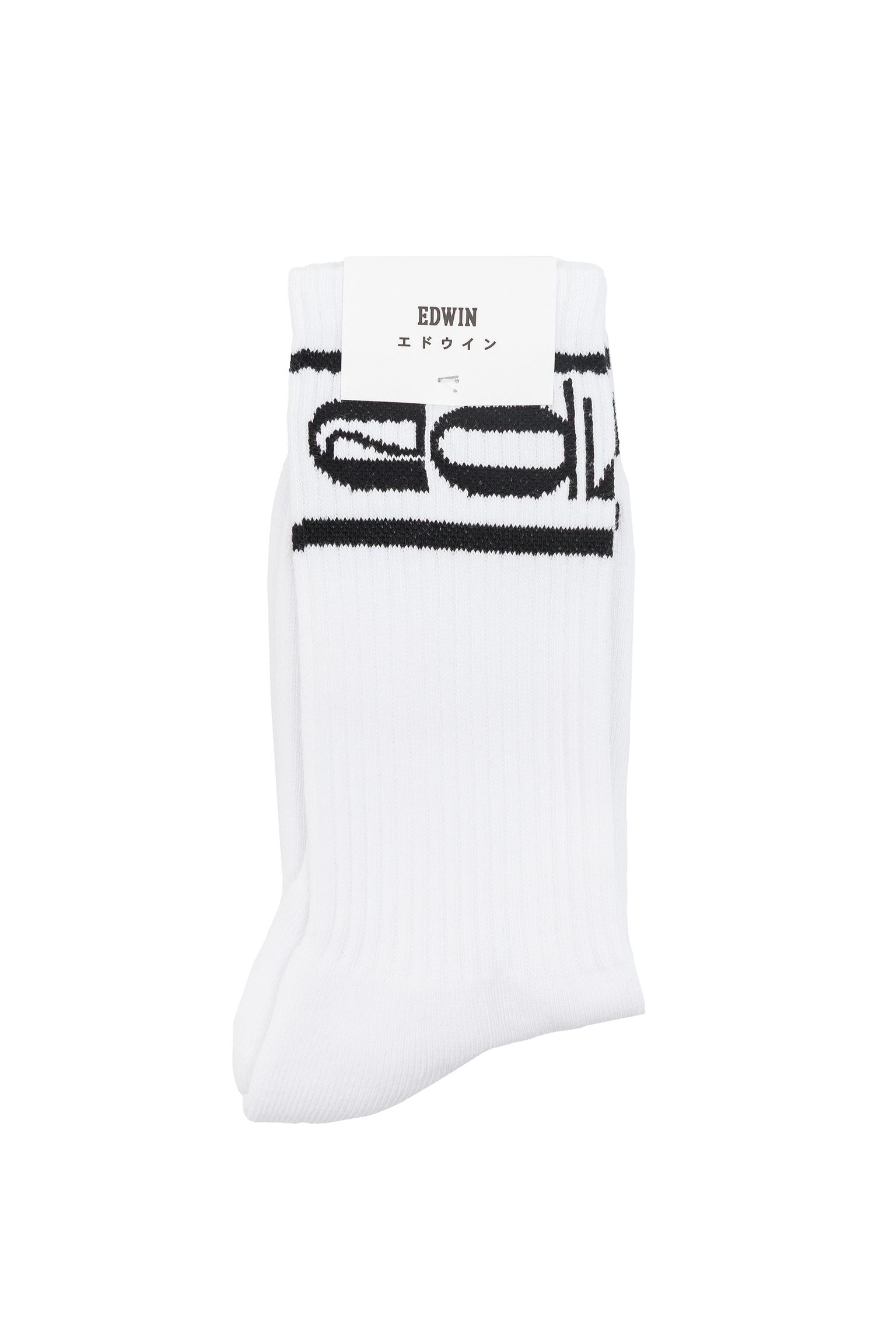 Шкарпетки Striped Socks White/Black garment washed купити