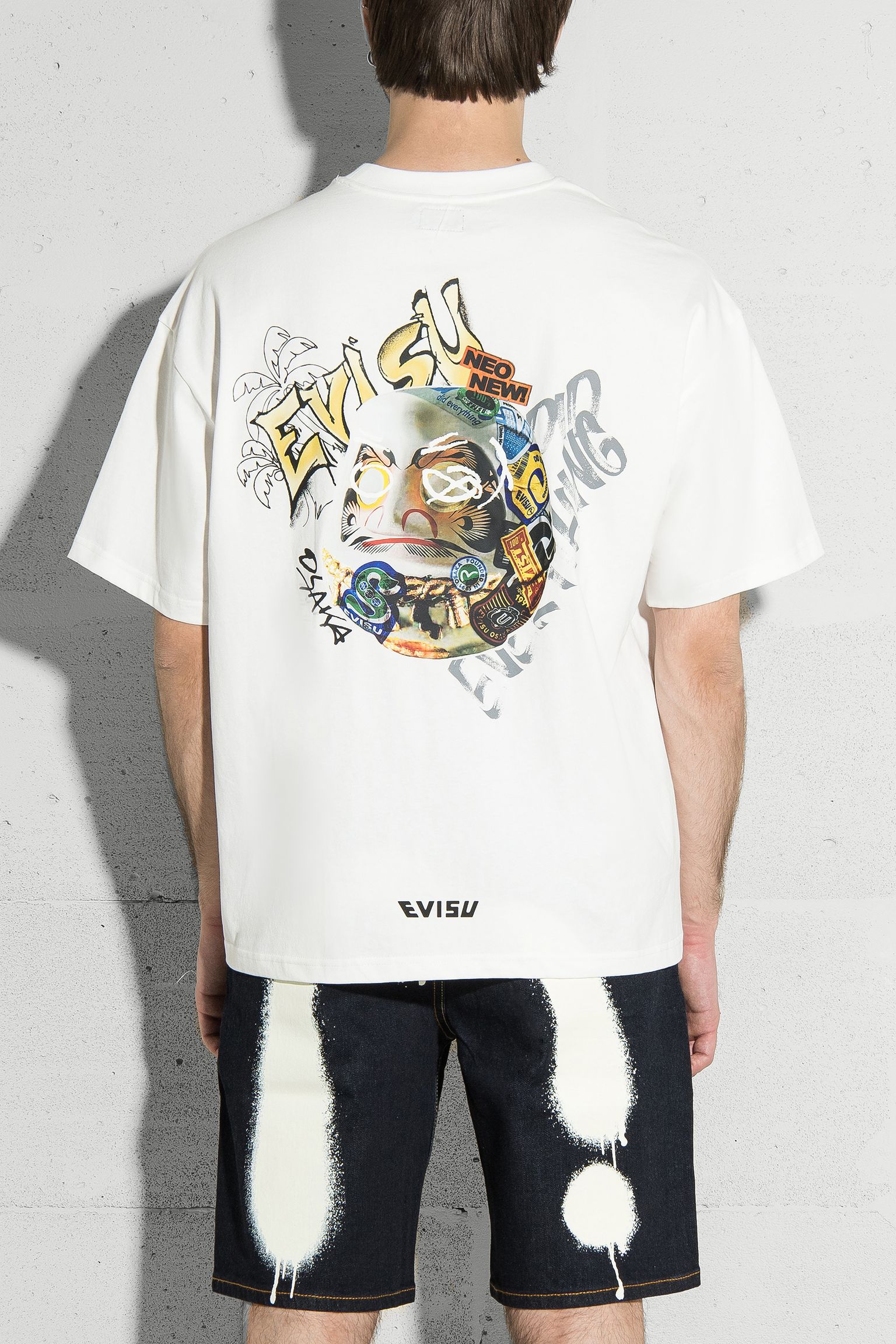 Стильные Футболка Daruma w/ Stickers Printed