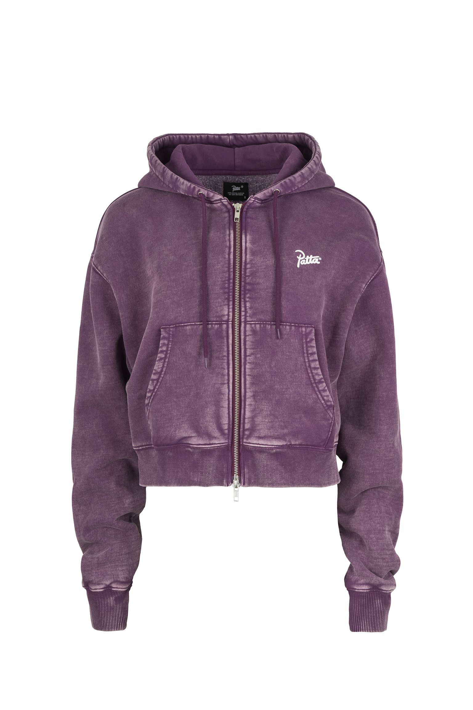 Спортивная кофта Femme Acid Wash Cropped Hooded Sweater купить