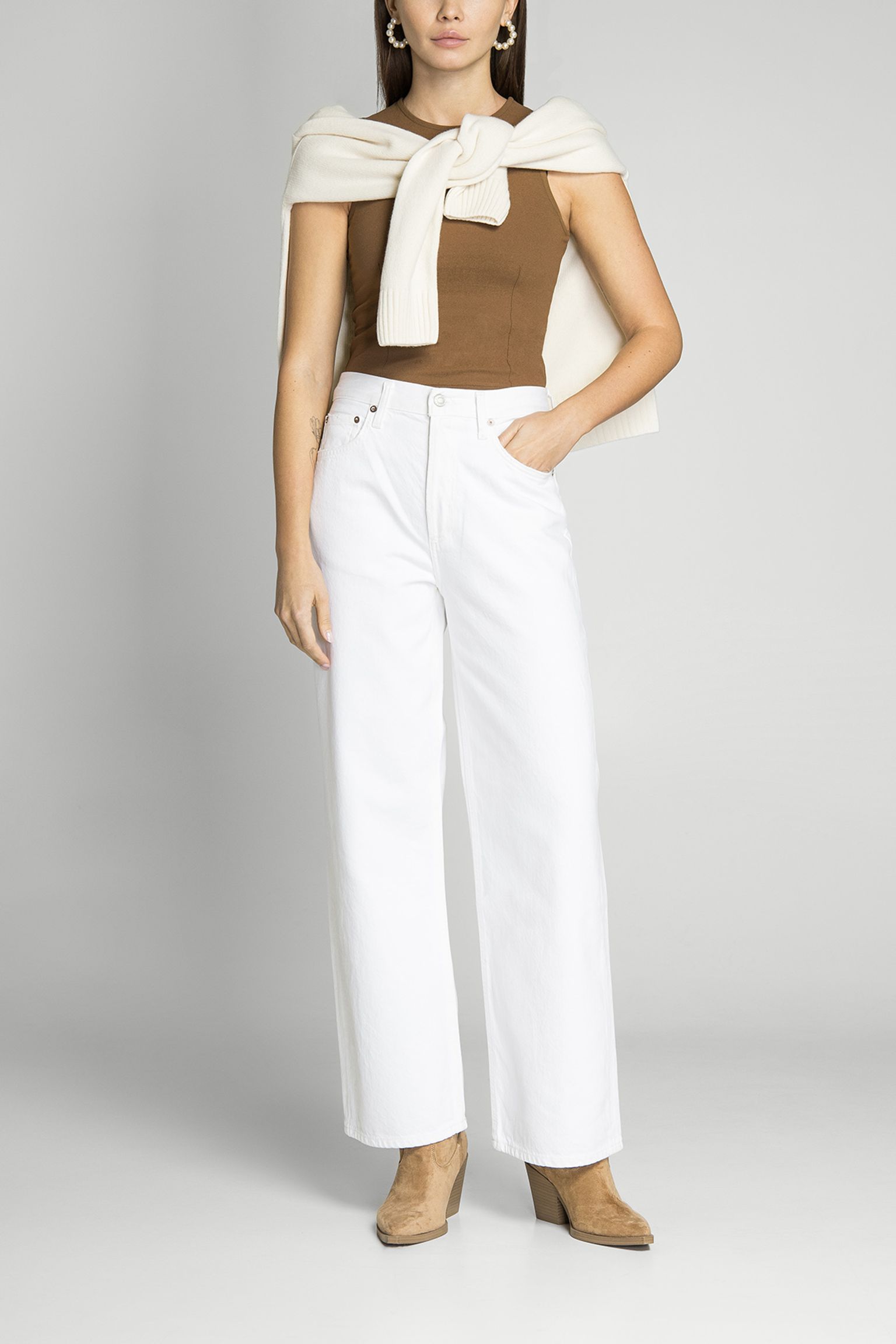 Джинсы low slung baggy in milkshake купить в Украине
