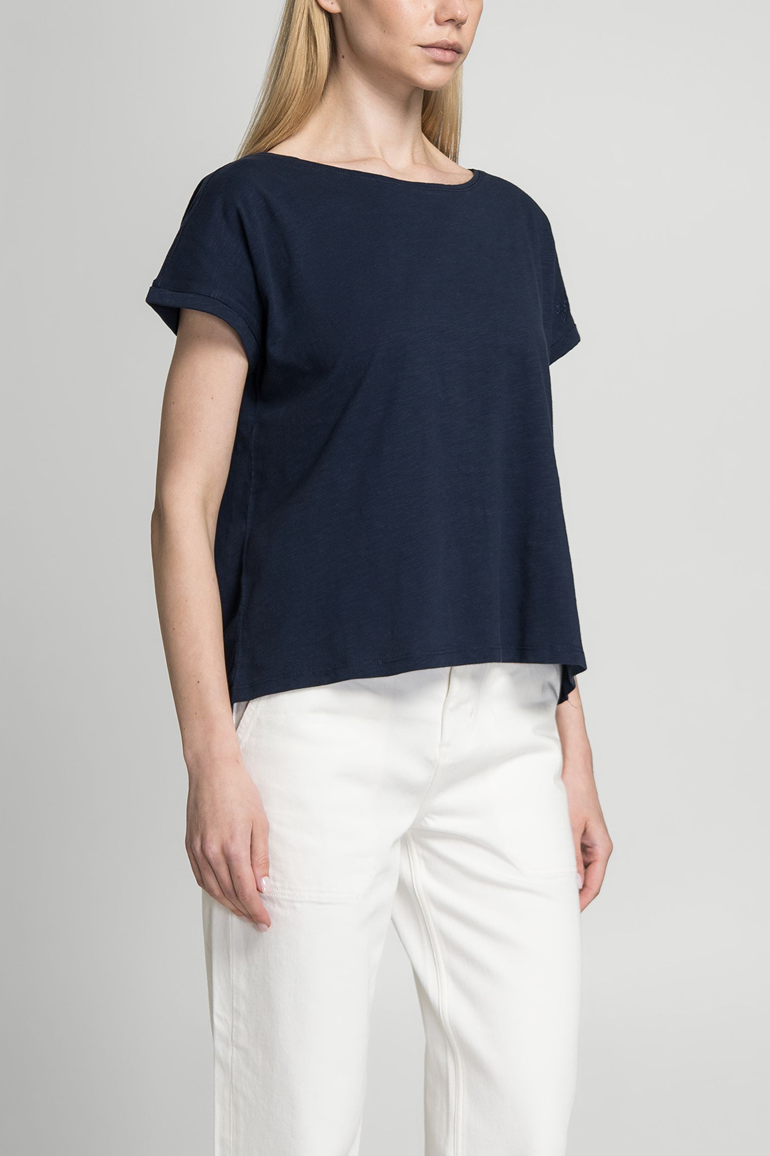 Футболка SLUB COTTON BOAT NECK TEE з доставкою