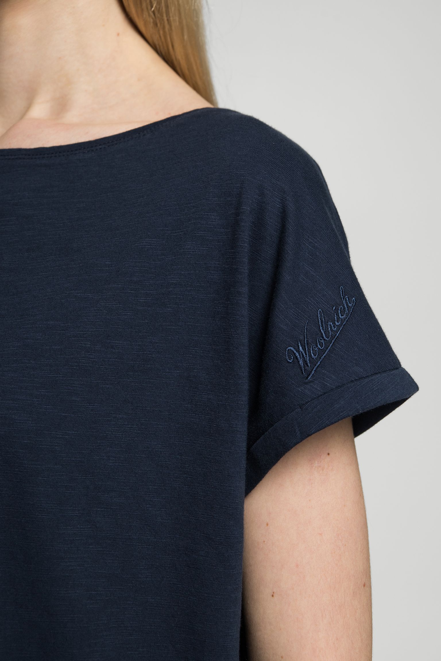 Широкий вибір Футболка SLUB COTTON BOAT NECK TEE