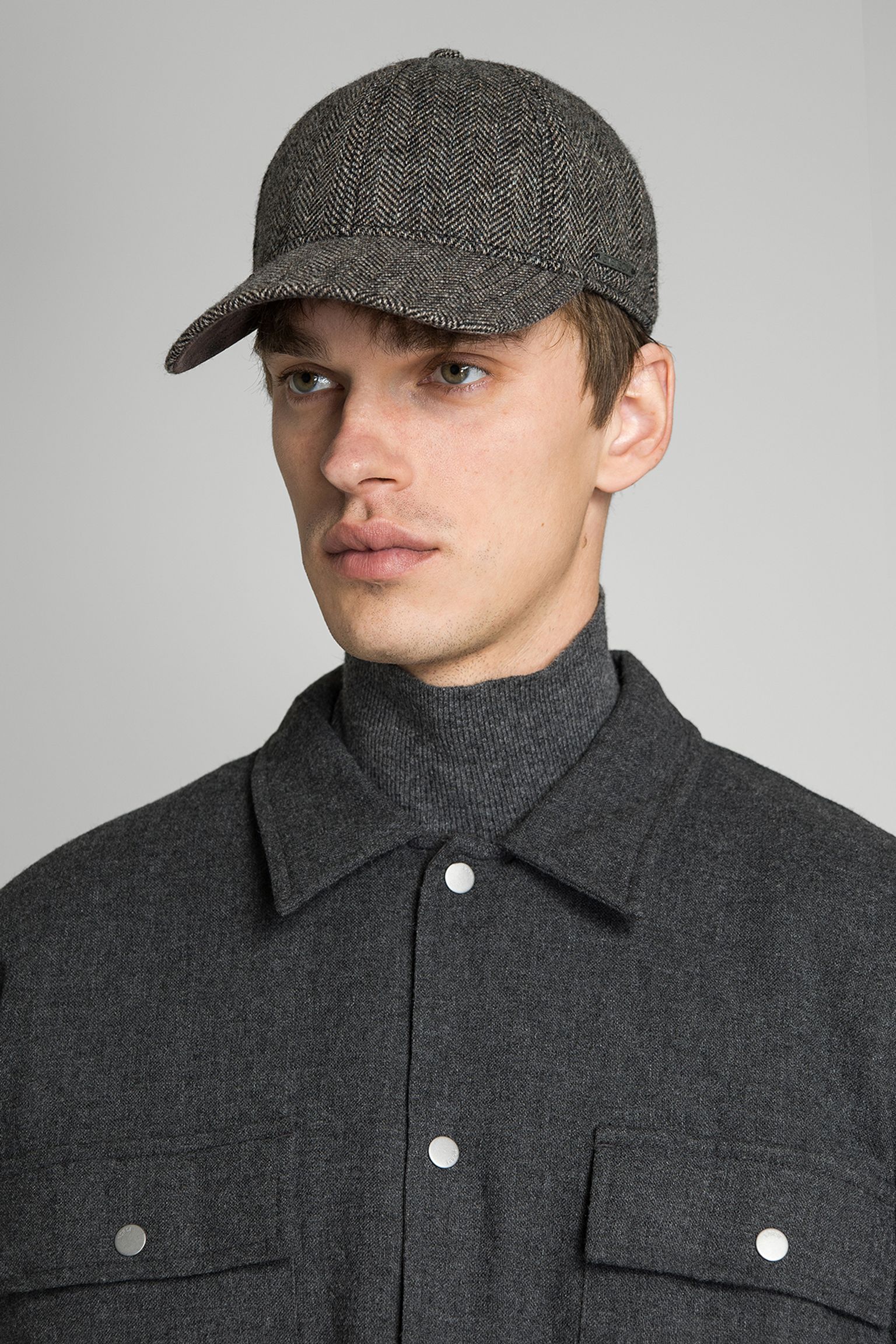 Бейсболка Baseball Cap Wool Herringbone