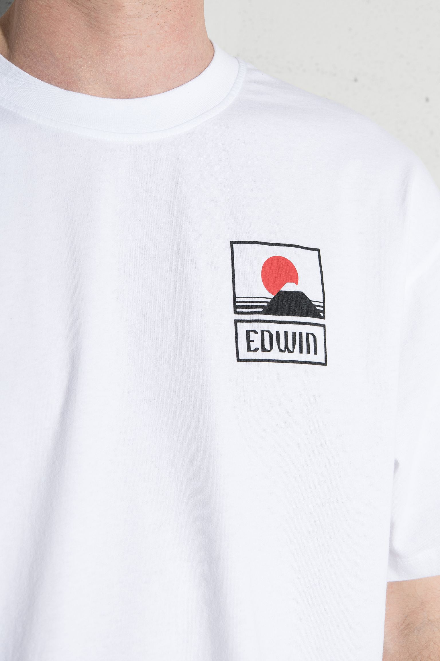 Широкий вибір Футболка Sunset On Mt Fuji TS Single Jersey White garment washed