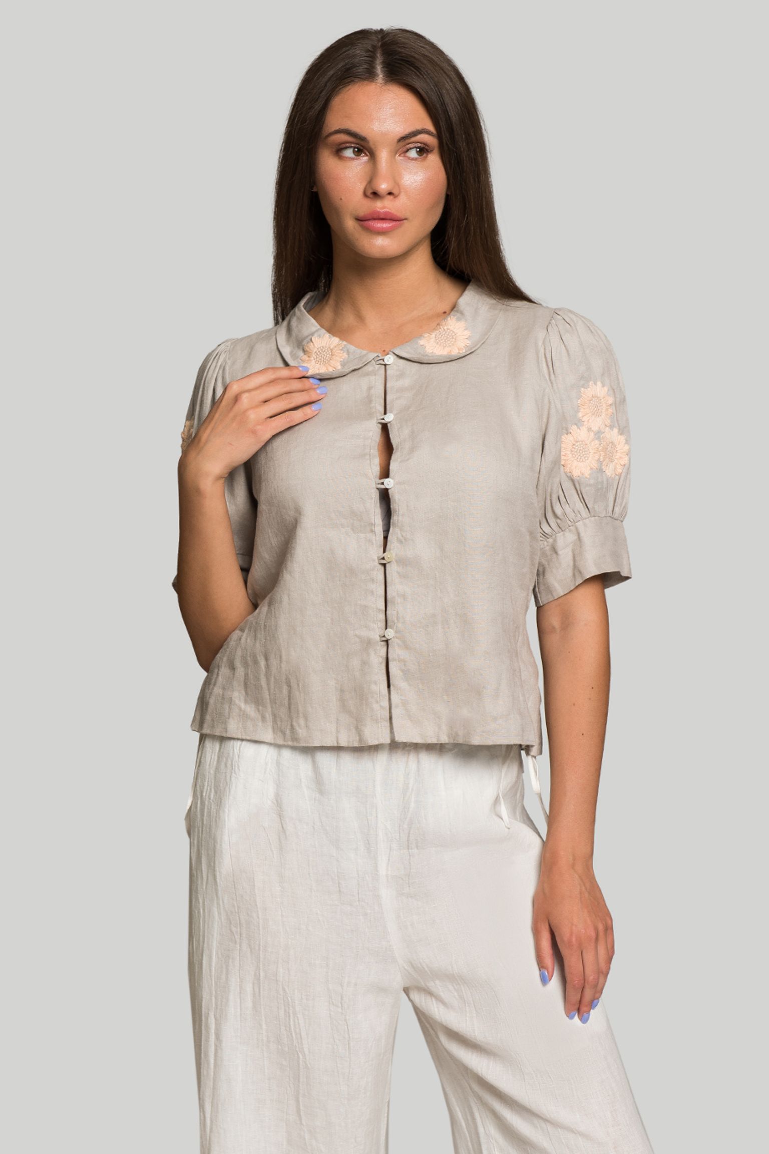 Блузка Innika Choo COLLAR BELT TOP