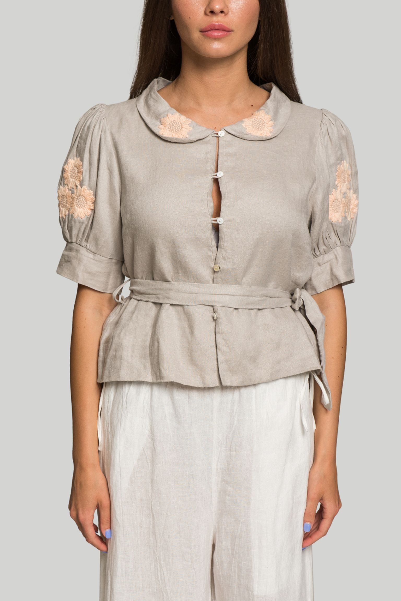 Блузка Innika Choo COLLAR BELT TOP